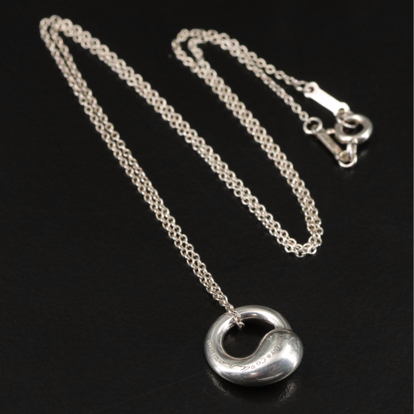 Elsa Peretti for Tiffany & Co. Sterling Eternal Circle Pendant Necklace
