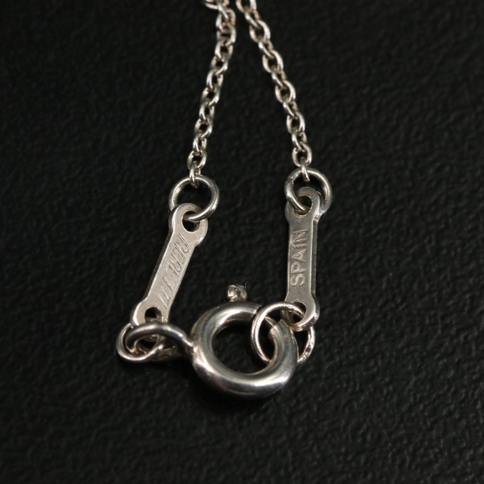 Elsa Peretti for Tiffany & Co. Sterling Eternal Circle Pendant Necklace