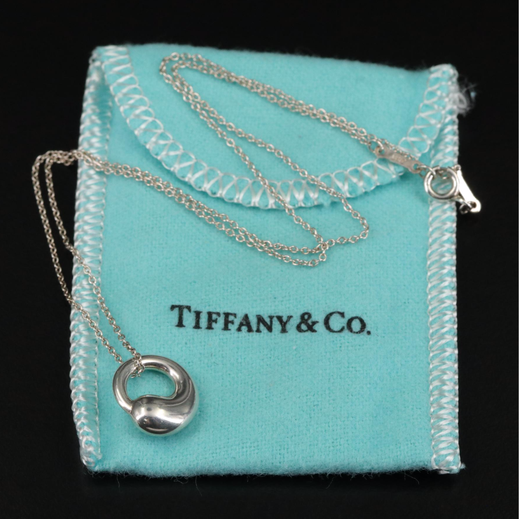 Elsa Peretti for Tiffany & Co. Sterling Eternal Circle Pendant Necklace