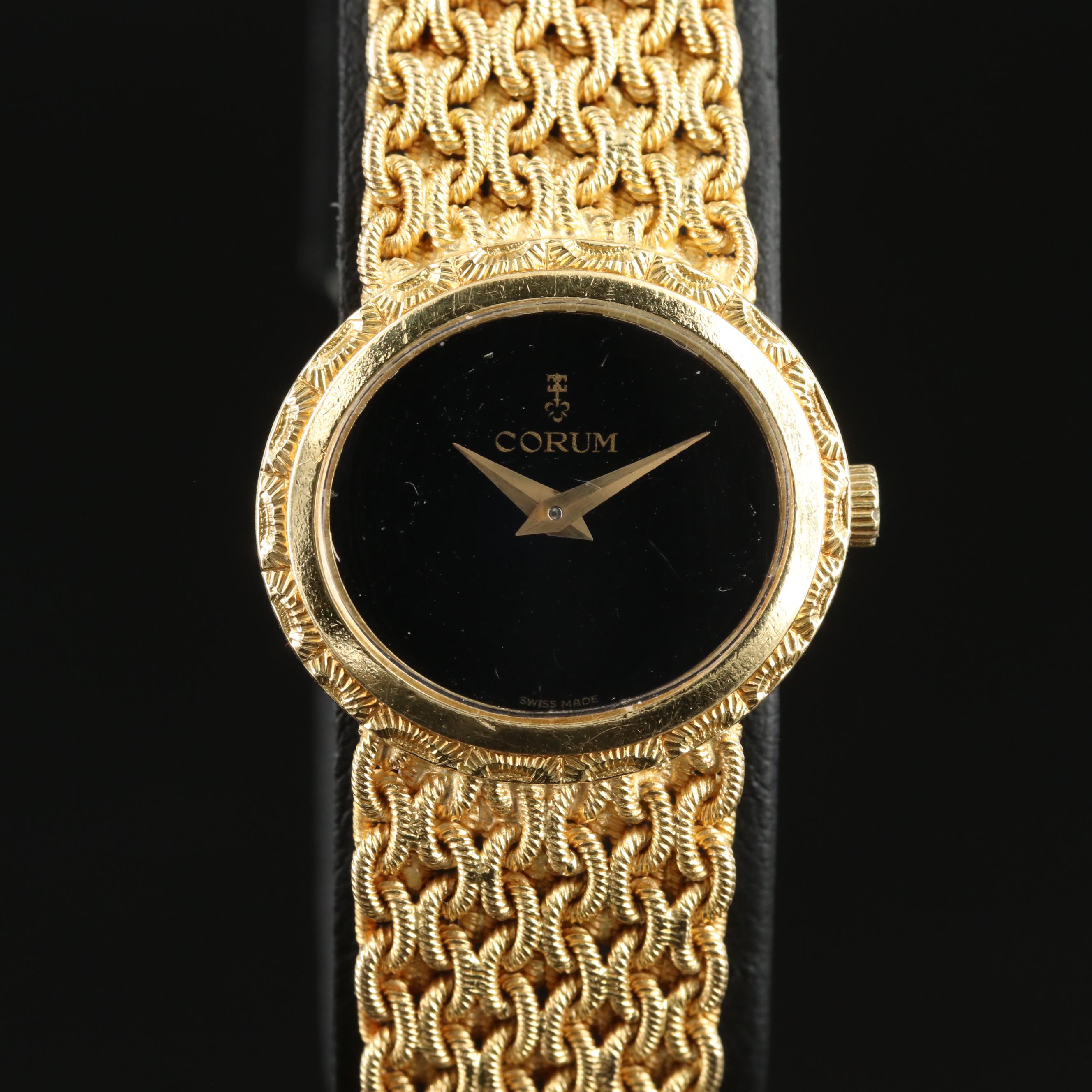 18K Swiss Made Corum Manual Wind Watch