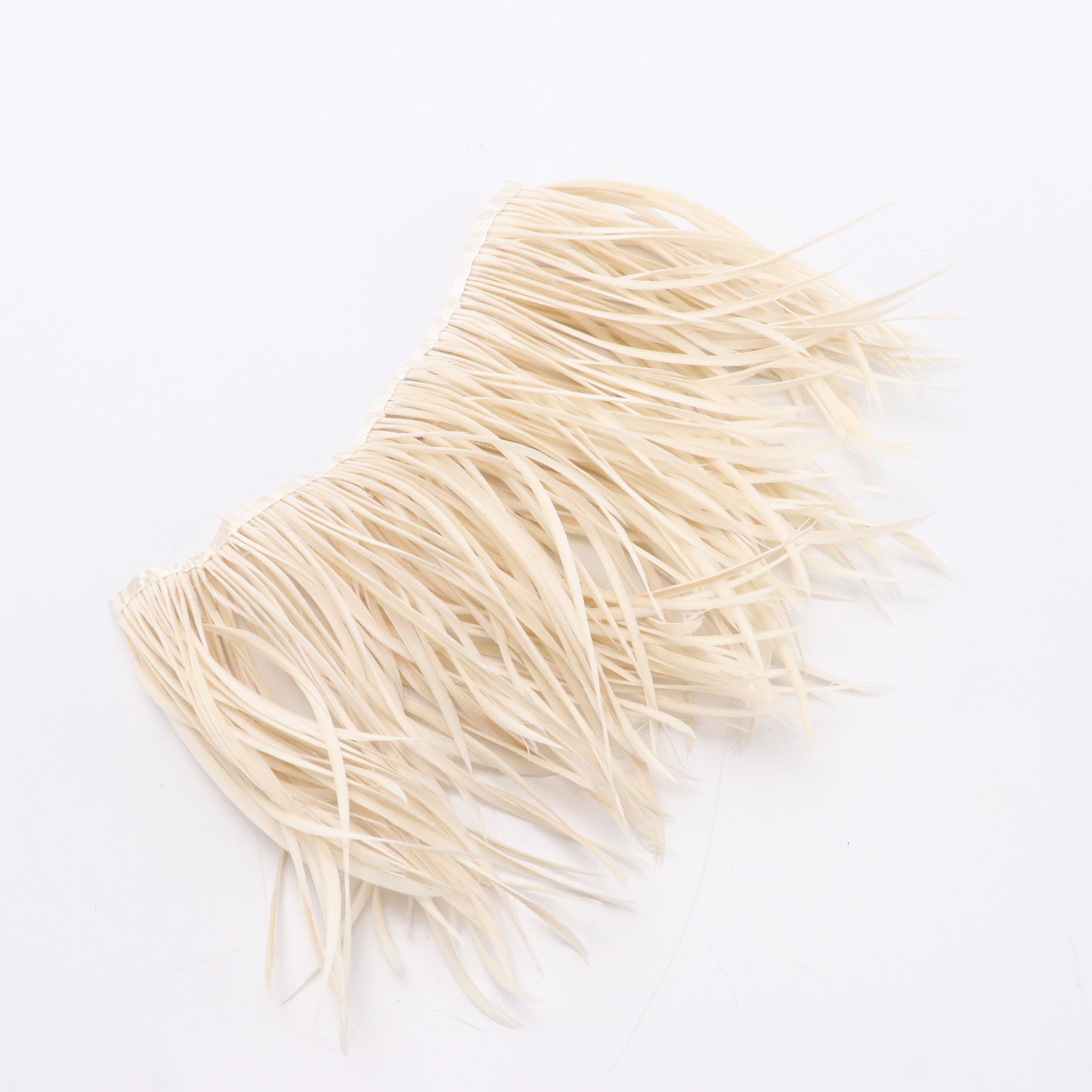 White Goose Biot Feather Fringe Trim