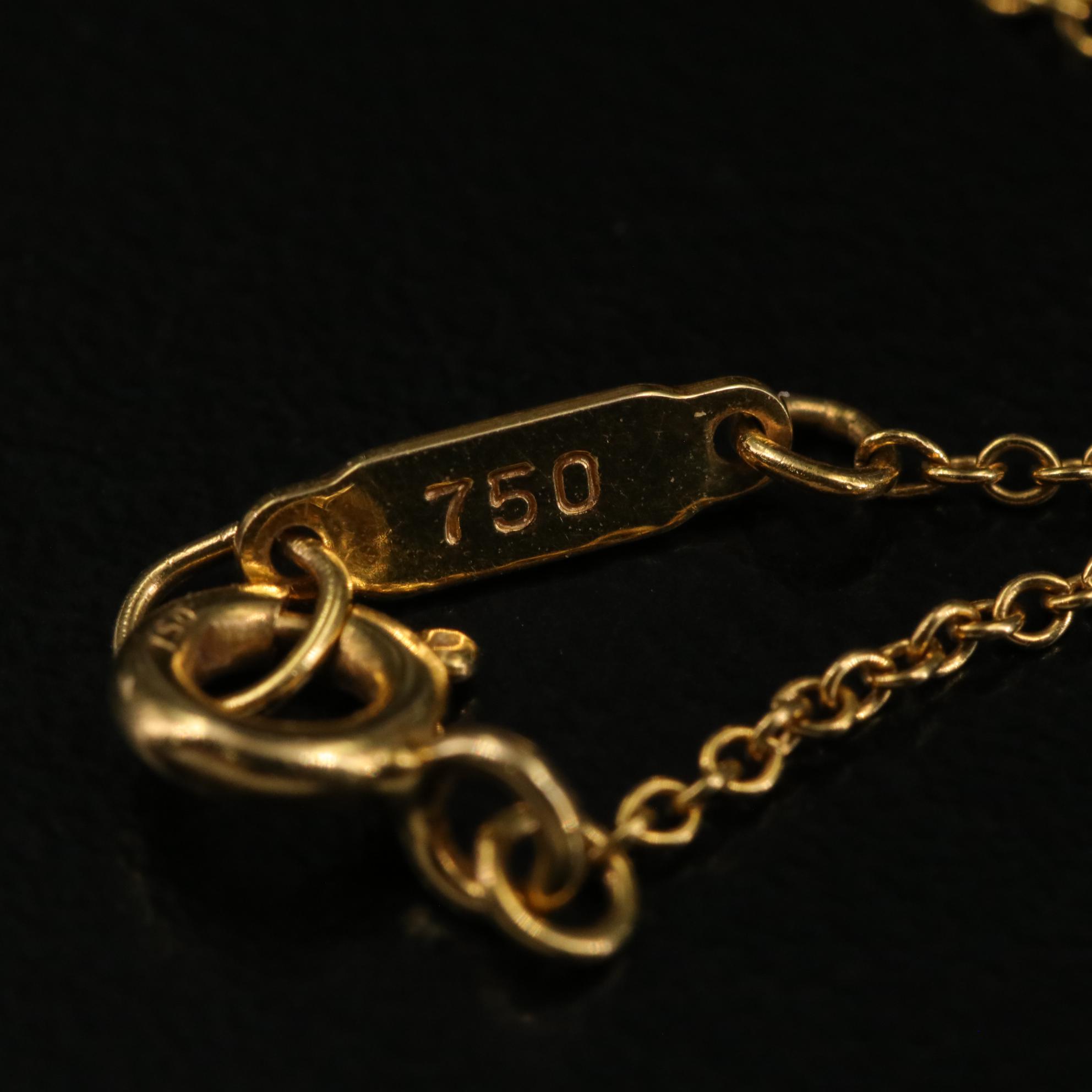 Tiffany & Co. 18K Cross Pendant Necklace