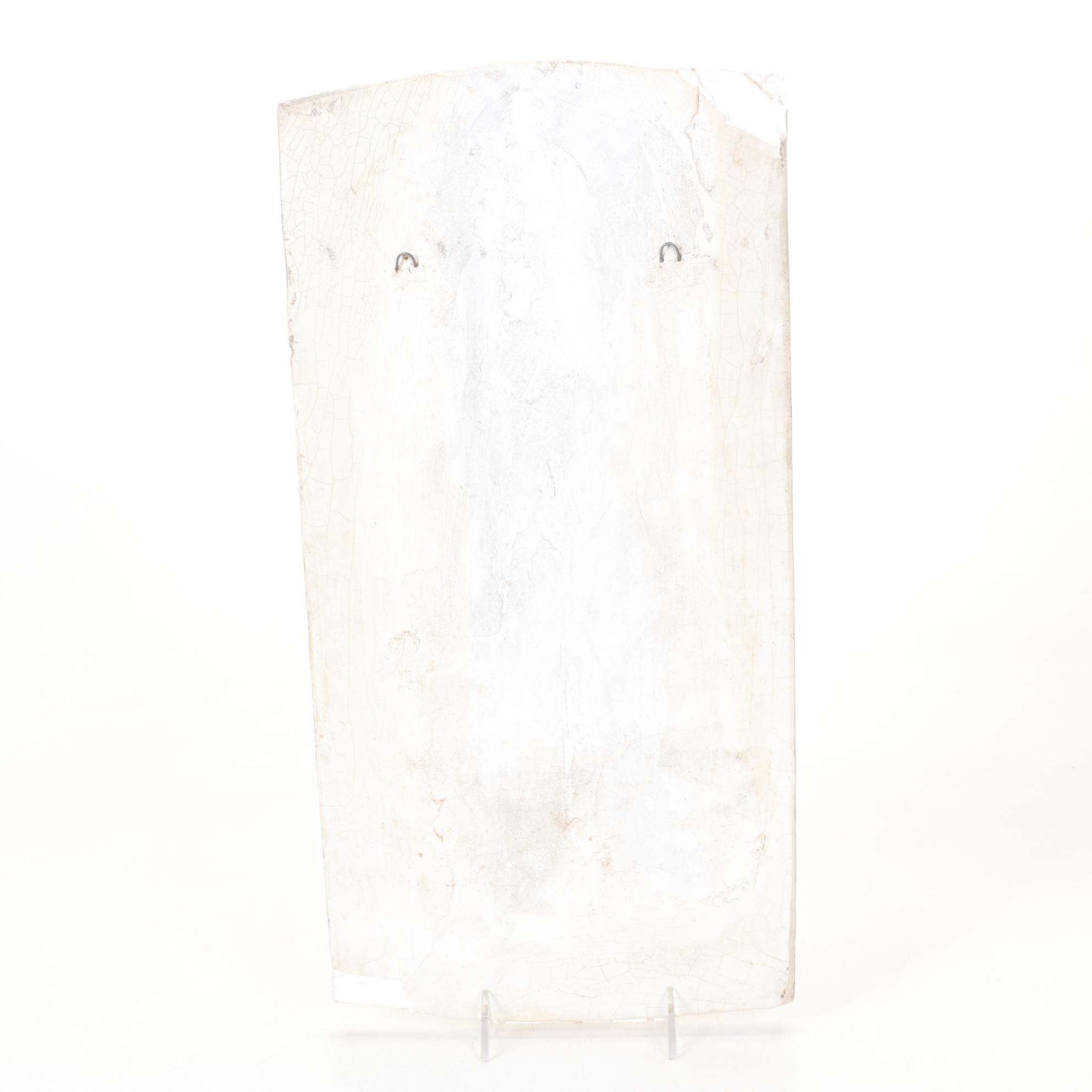 Mid Century Plaster Wall Plaque of Man with a Beard