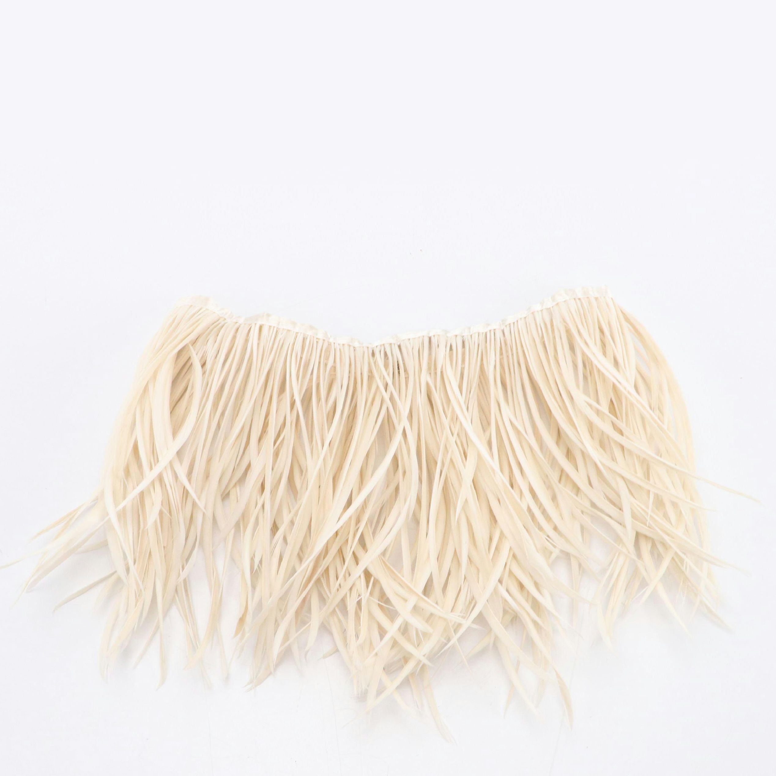 White Goose Biot Feather Fringe Trim