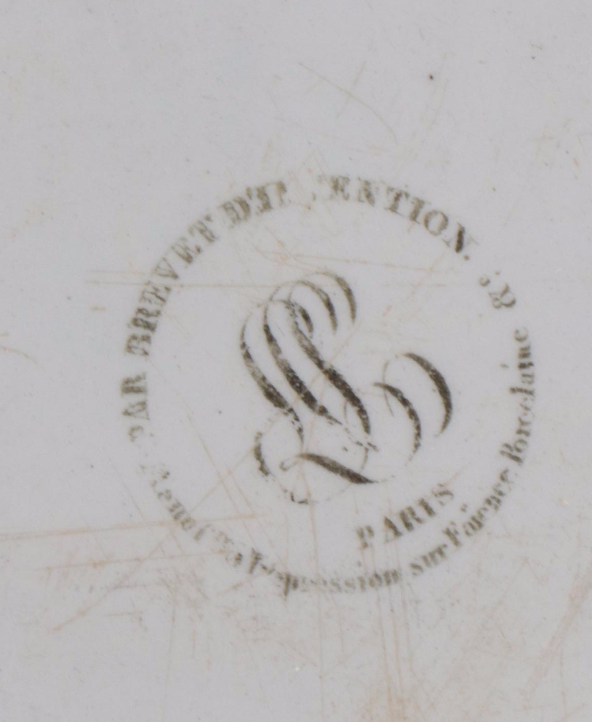 Coquerel and Legros d'Anisy Creil Faience Grisaille Transfer Plates