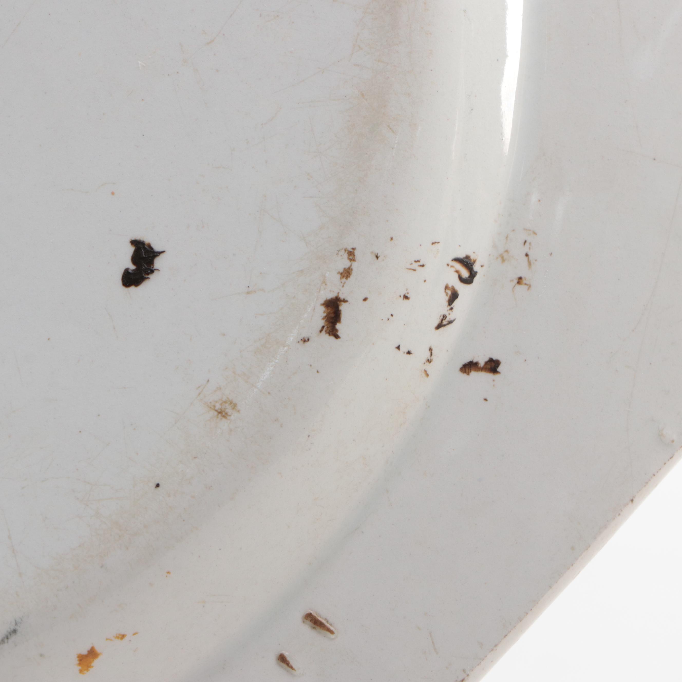 Coquerel and Legros d'Anisy Creil Faience Grisaille Transfer Plates