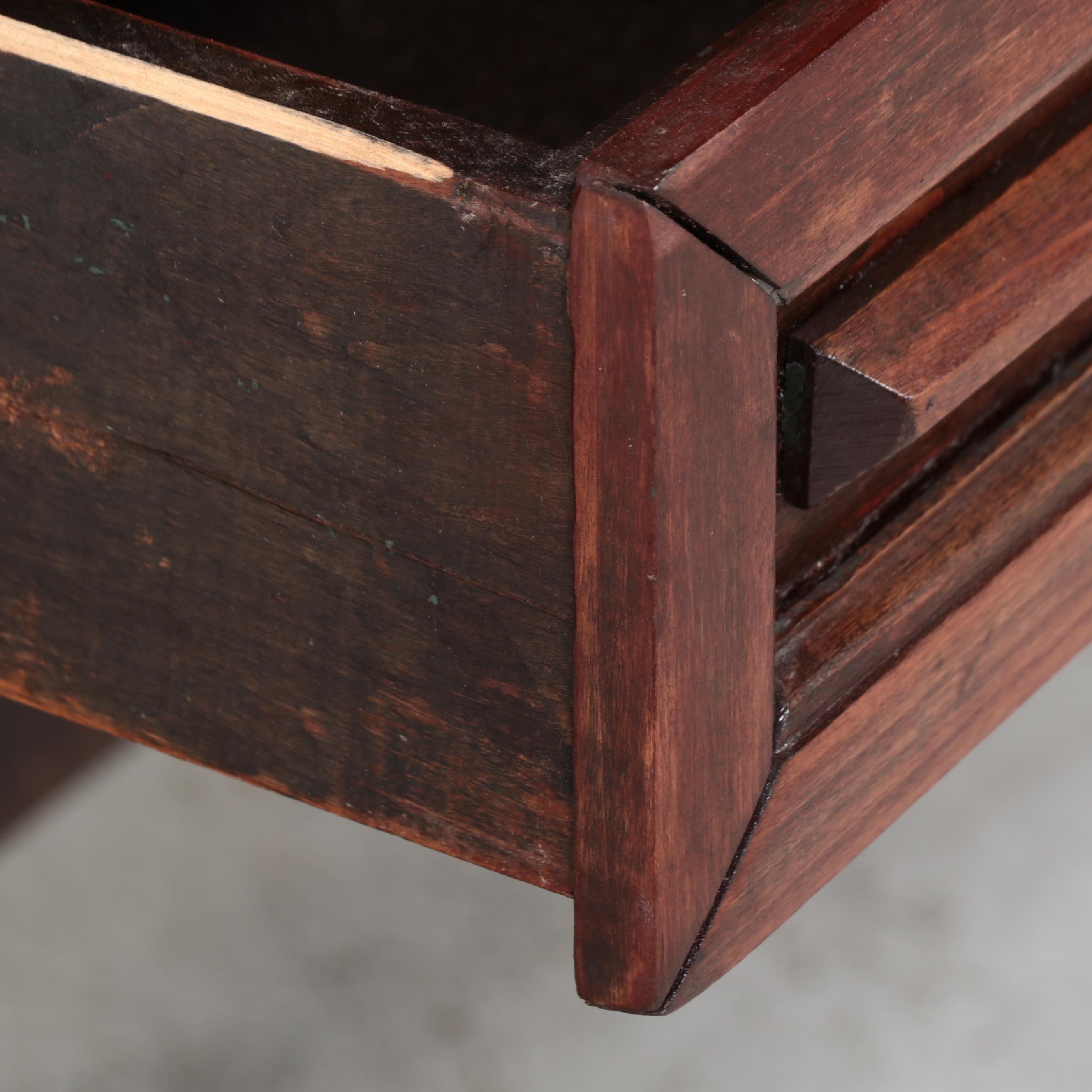 Spanish Baroque Style Desk with American Signature Ladder Back Side Chair