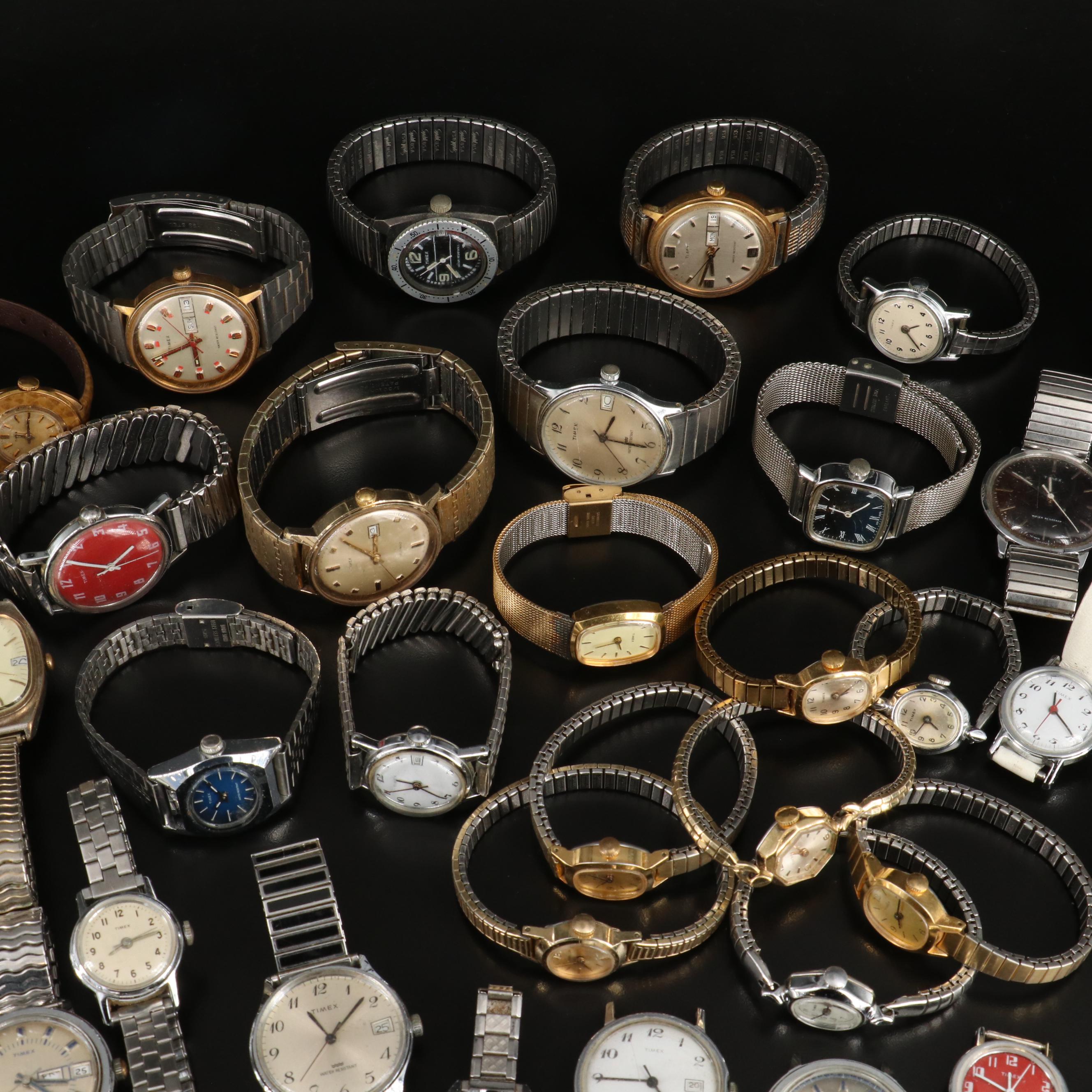 Large Collection of Vintage Timex Watches