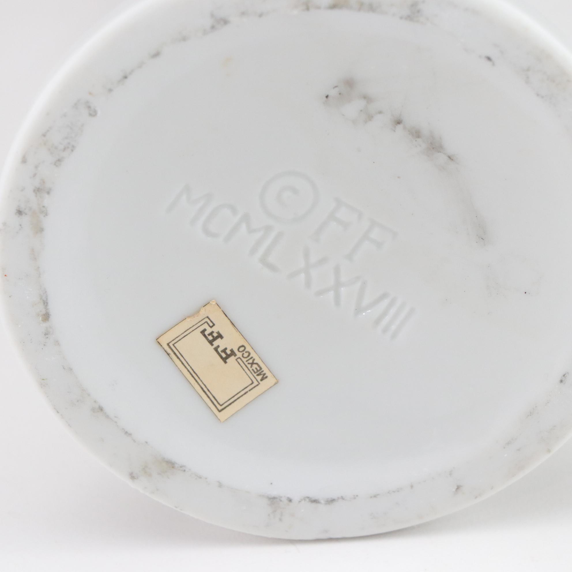 Fitz and Floyd Blanc de Chine Figurine and Chinese Lacquerware Box