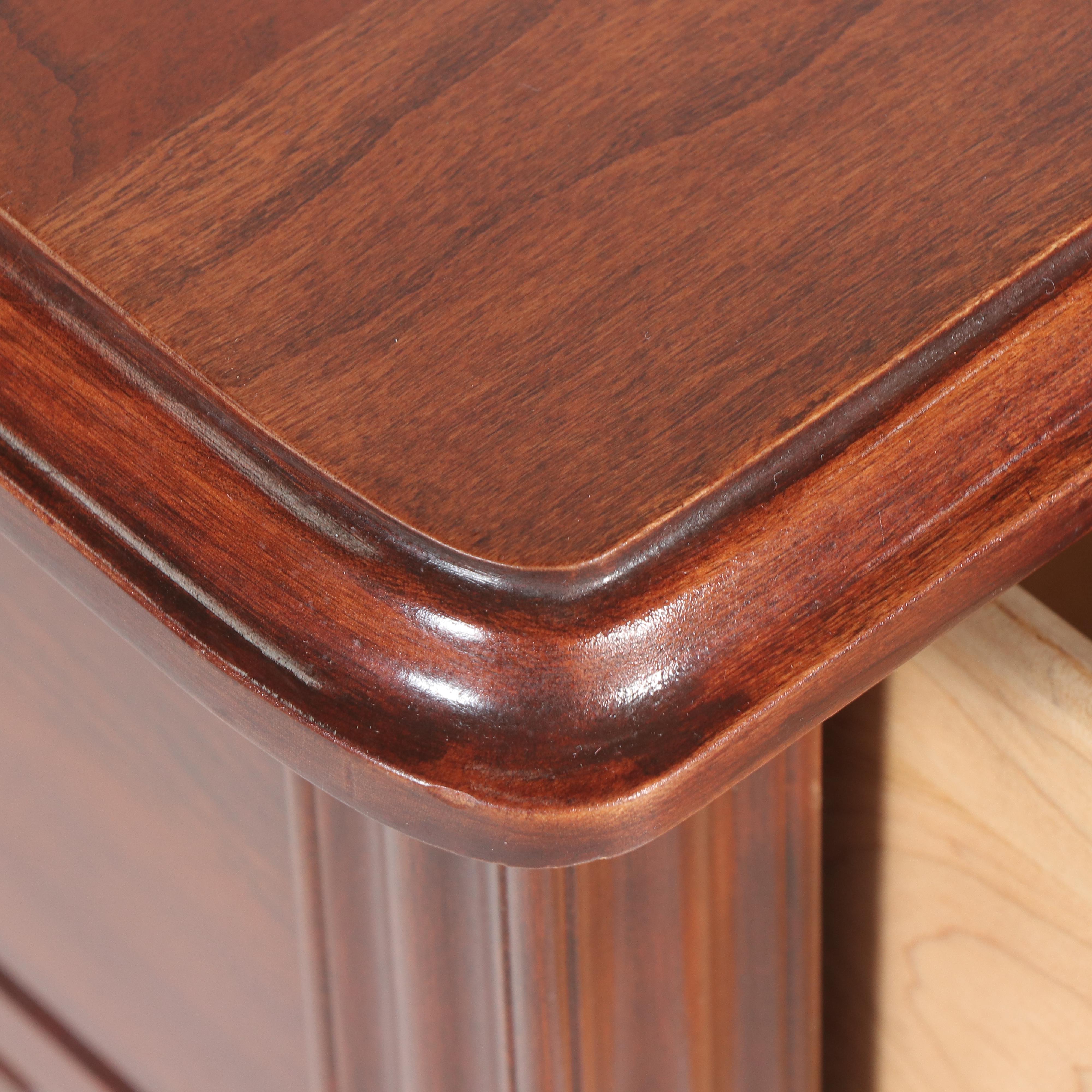 Harden Chippendale Style Cherrywood Serpentine-Front Console Table