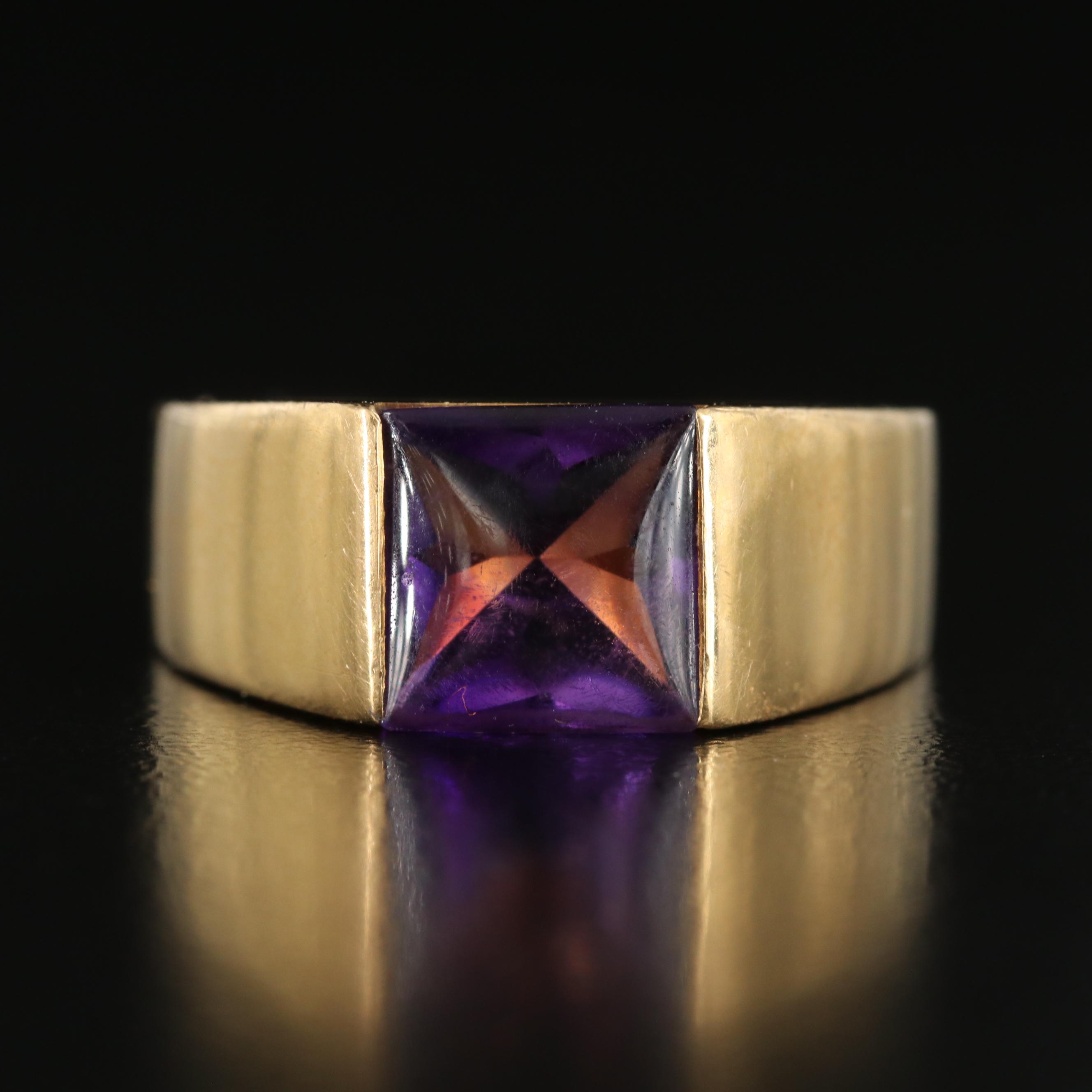 Cartier Tank 18K  Amethyst Ring