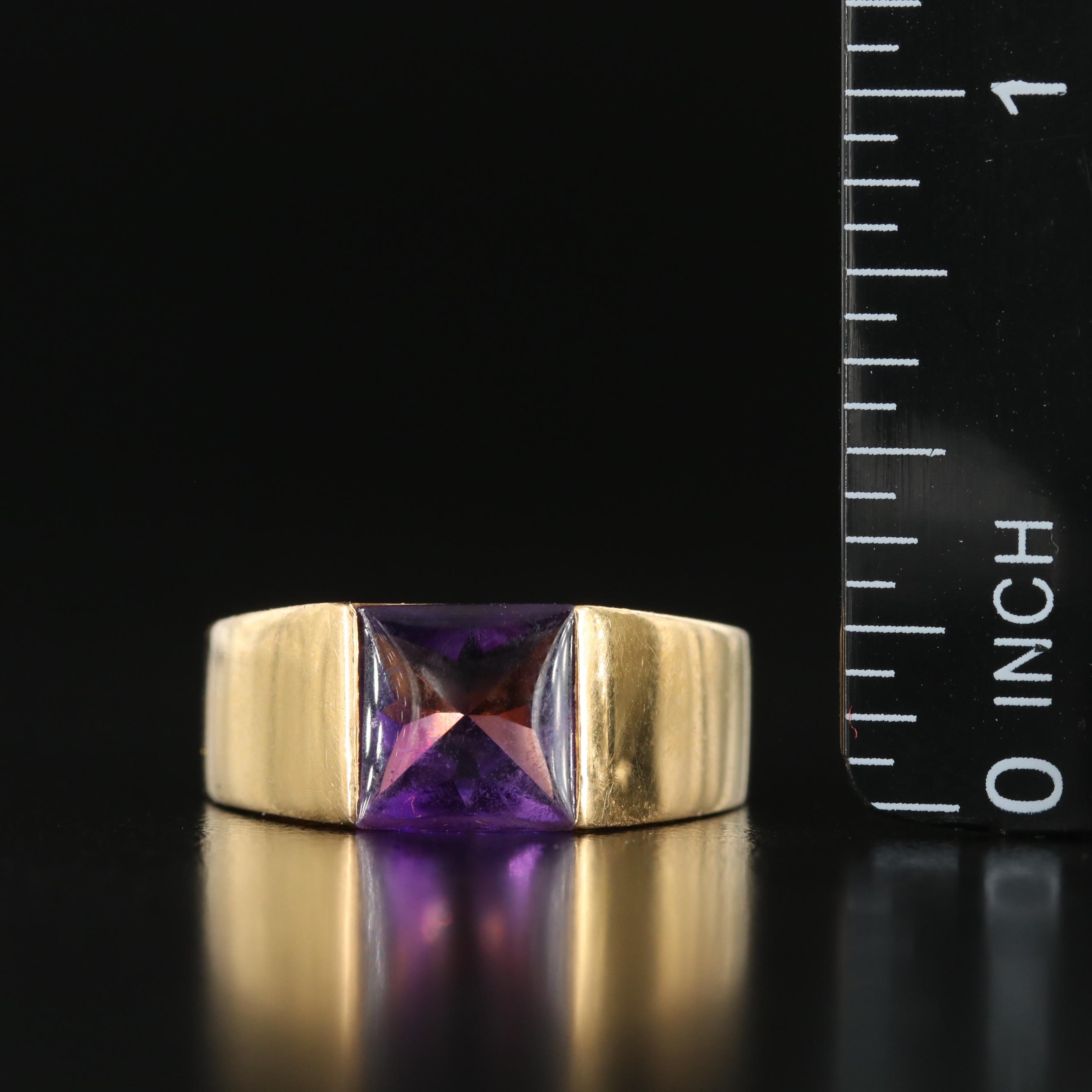 Cartier Tank 18K  Amethyst Ring