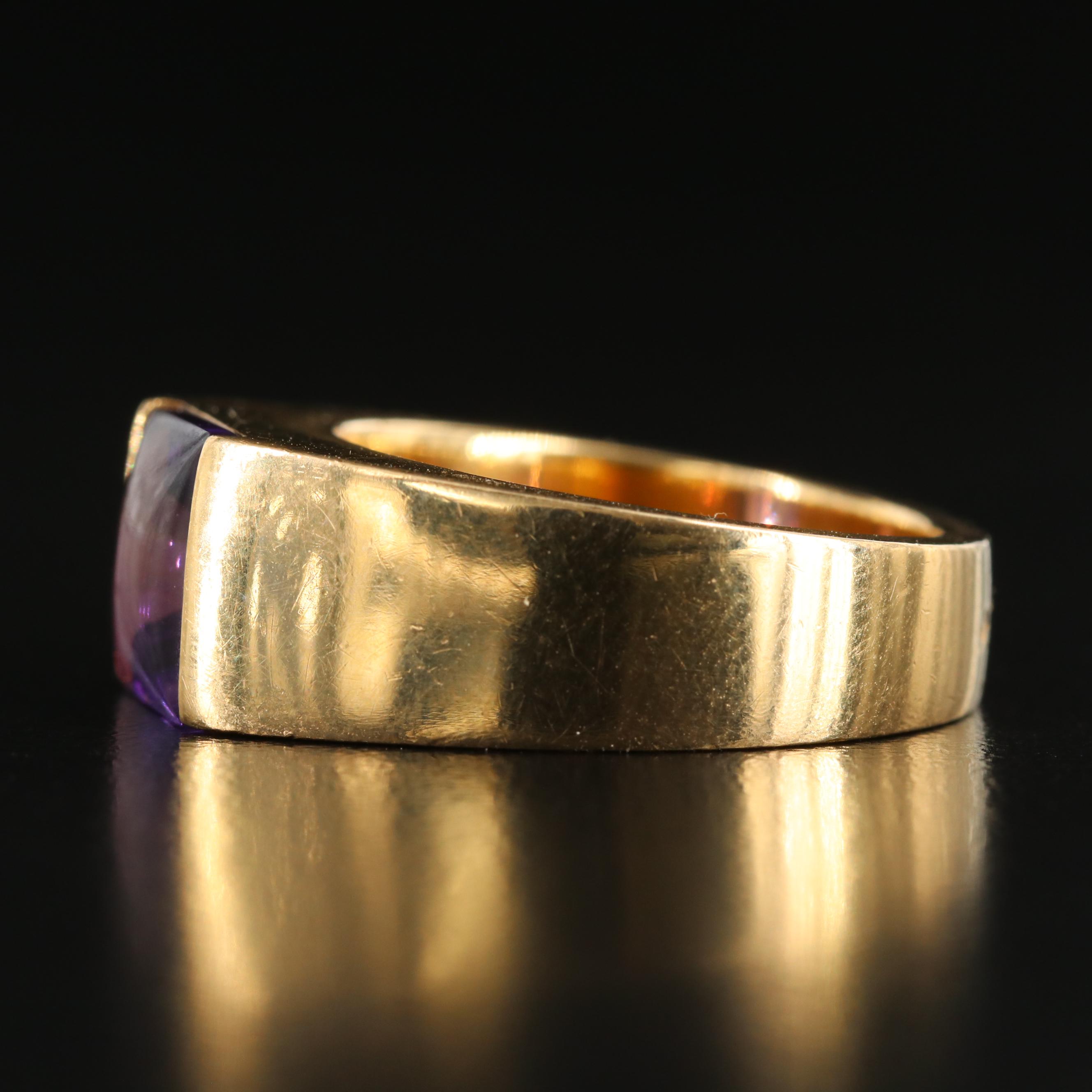 Cartier Tank 18K  Amethyst Ring