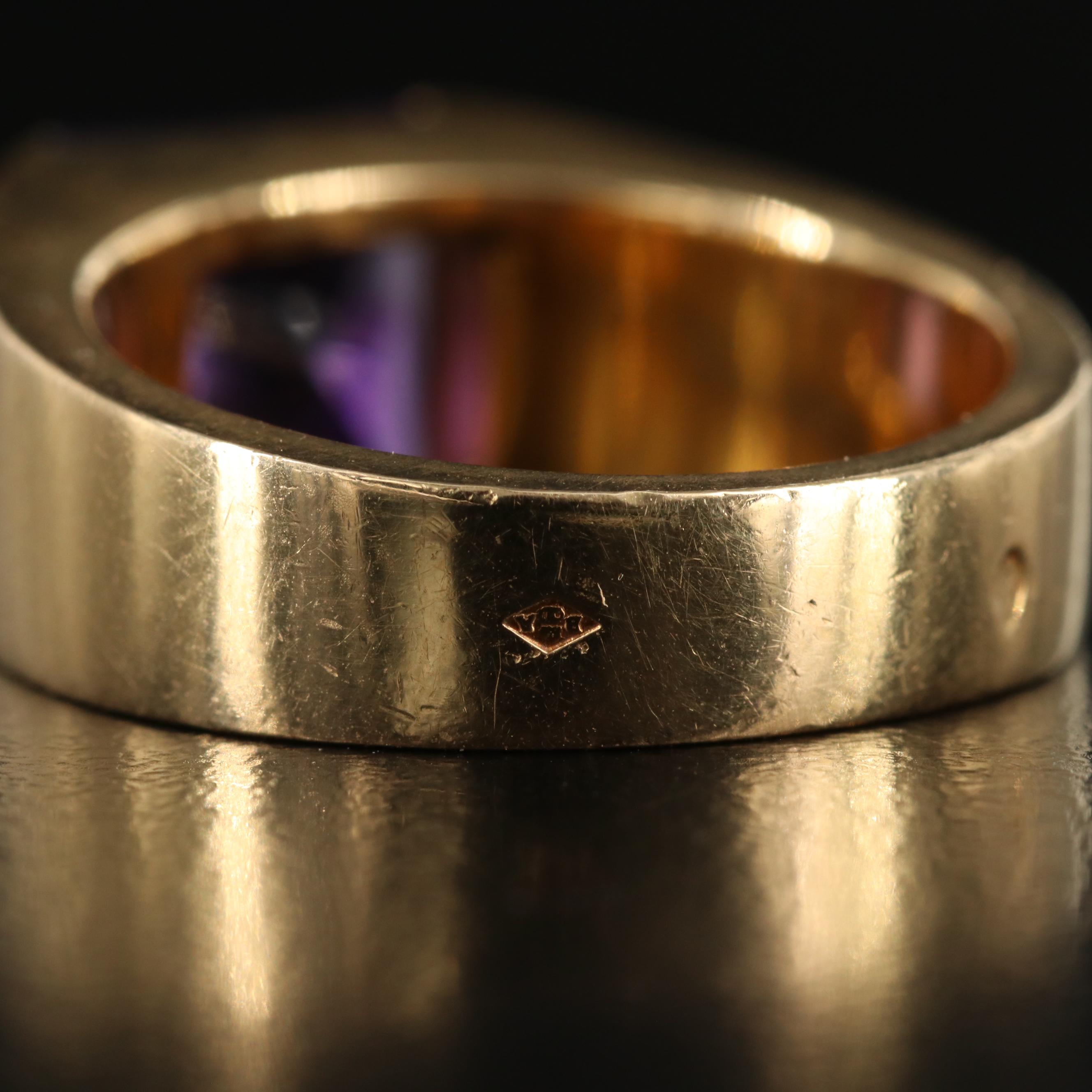 Cartier Tank 18K  Amethyst Ring