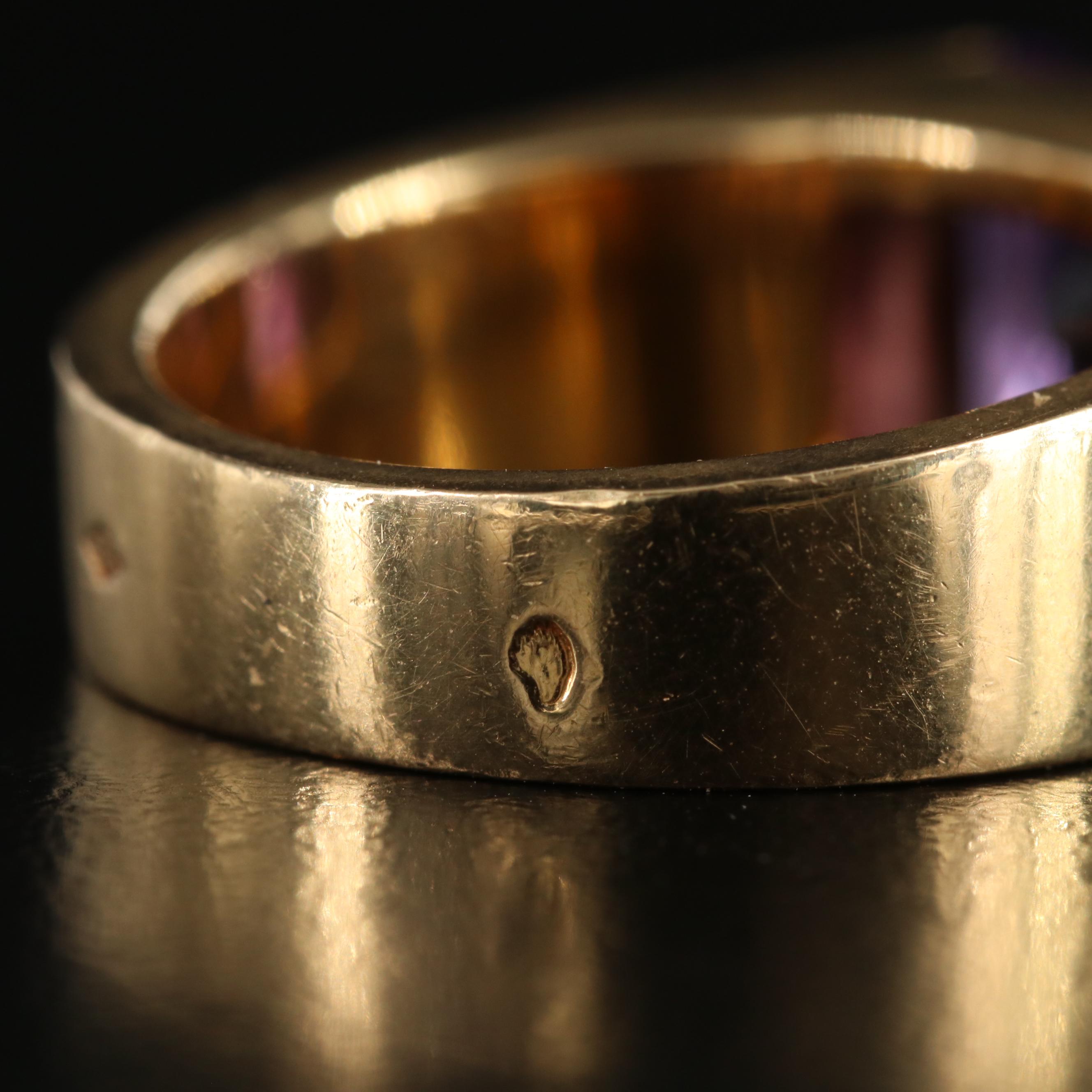 Cartier Tank 18K  Amethyst Ring