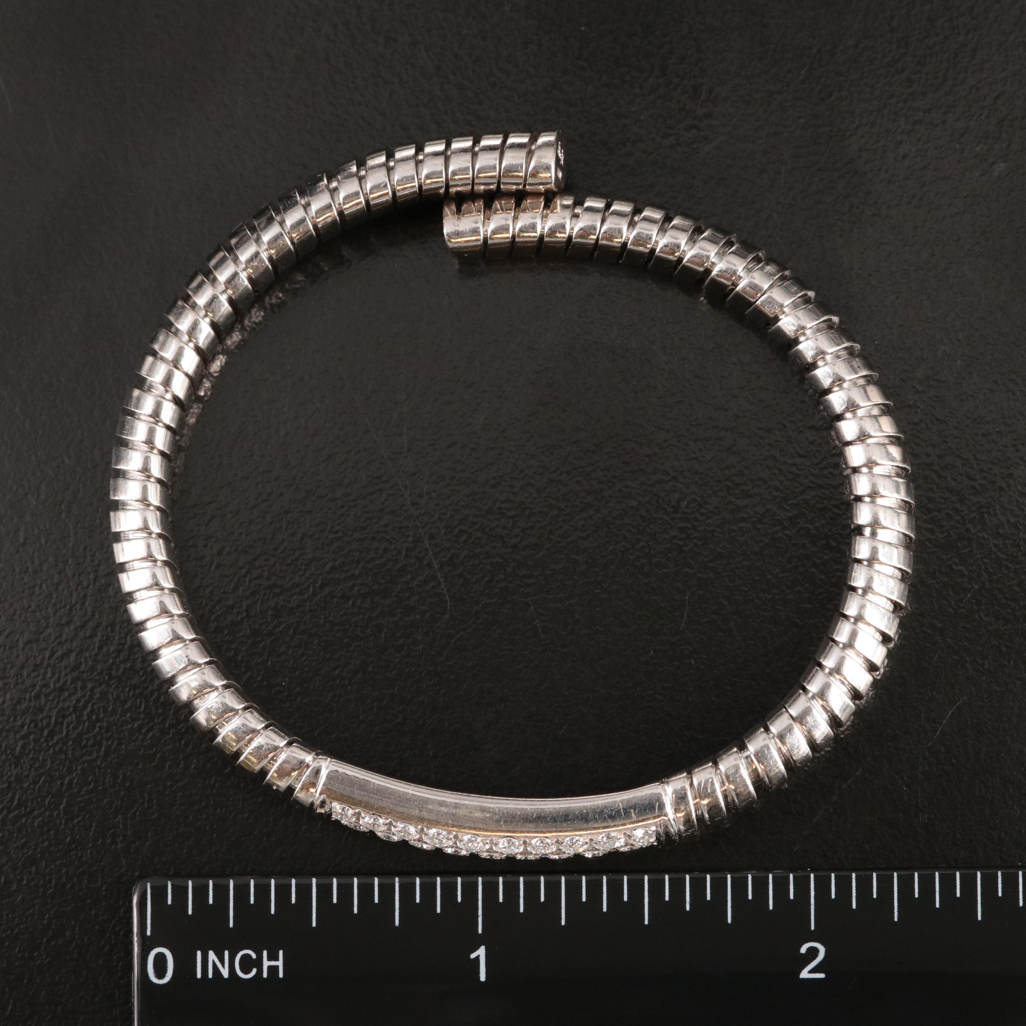 Rota & Rota 18K 0.76 CTW Diamond Tubogas Flex Bracelet