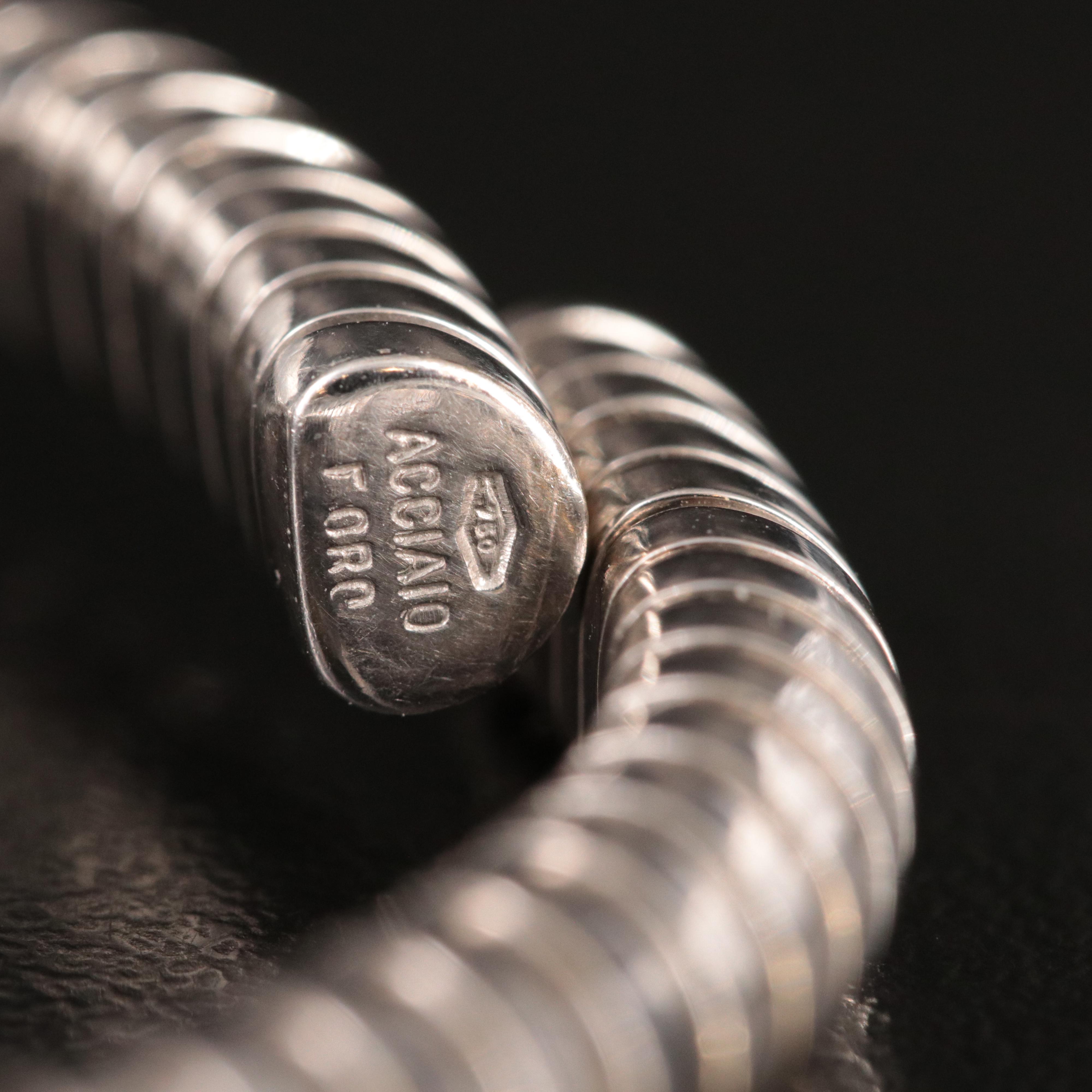 Rota & Rota 18K 0.76 CTW Diamond Tubogas Flex Bracelet