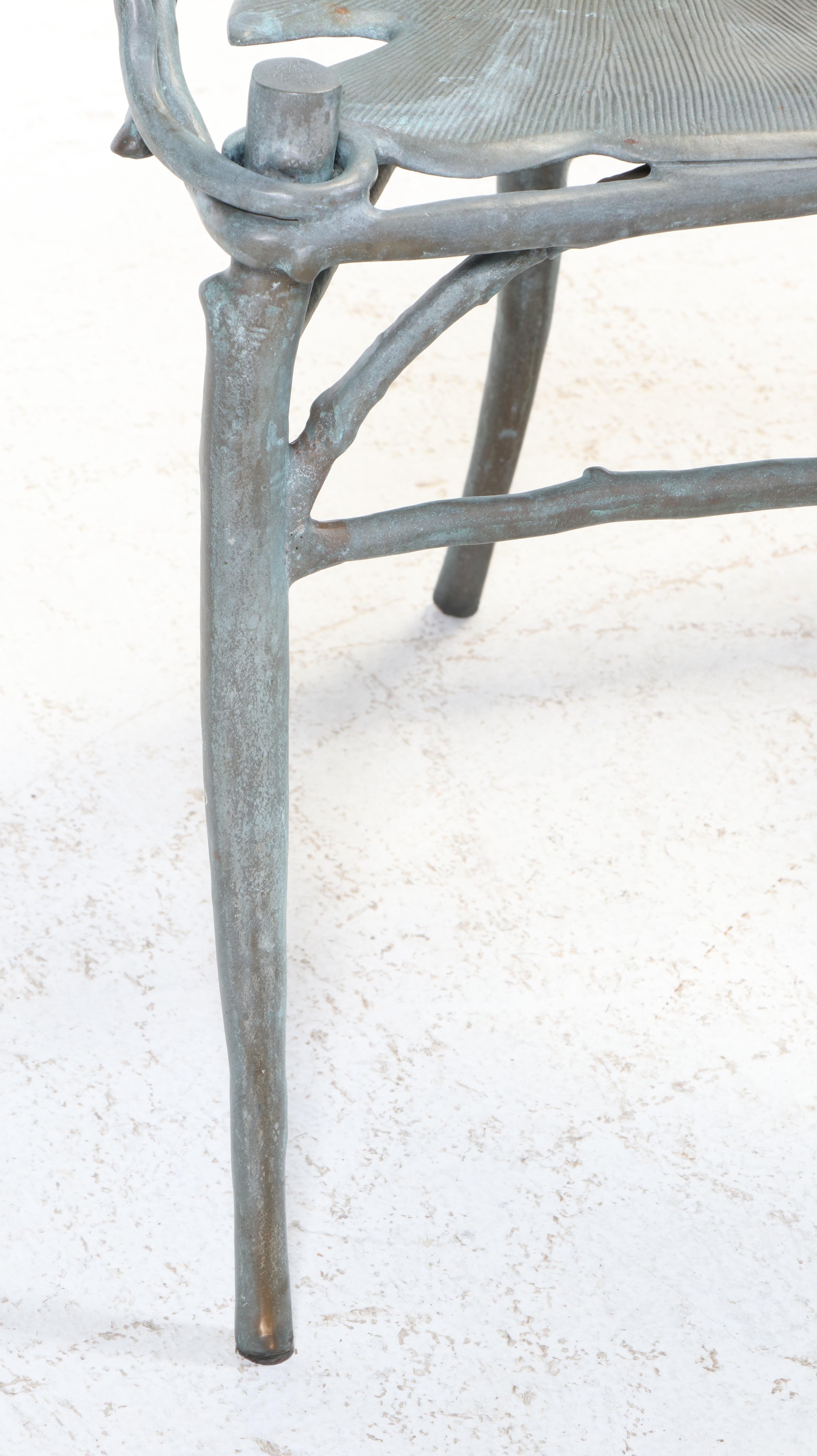 Claude Lalanne Limited Edition Cast Bronze "Banquette Ginkgo" Bench,  2001