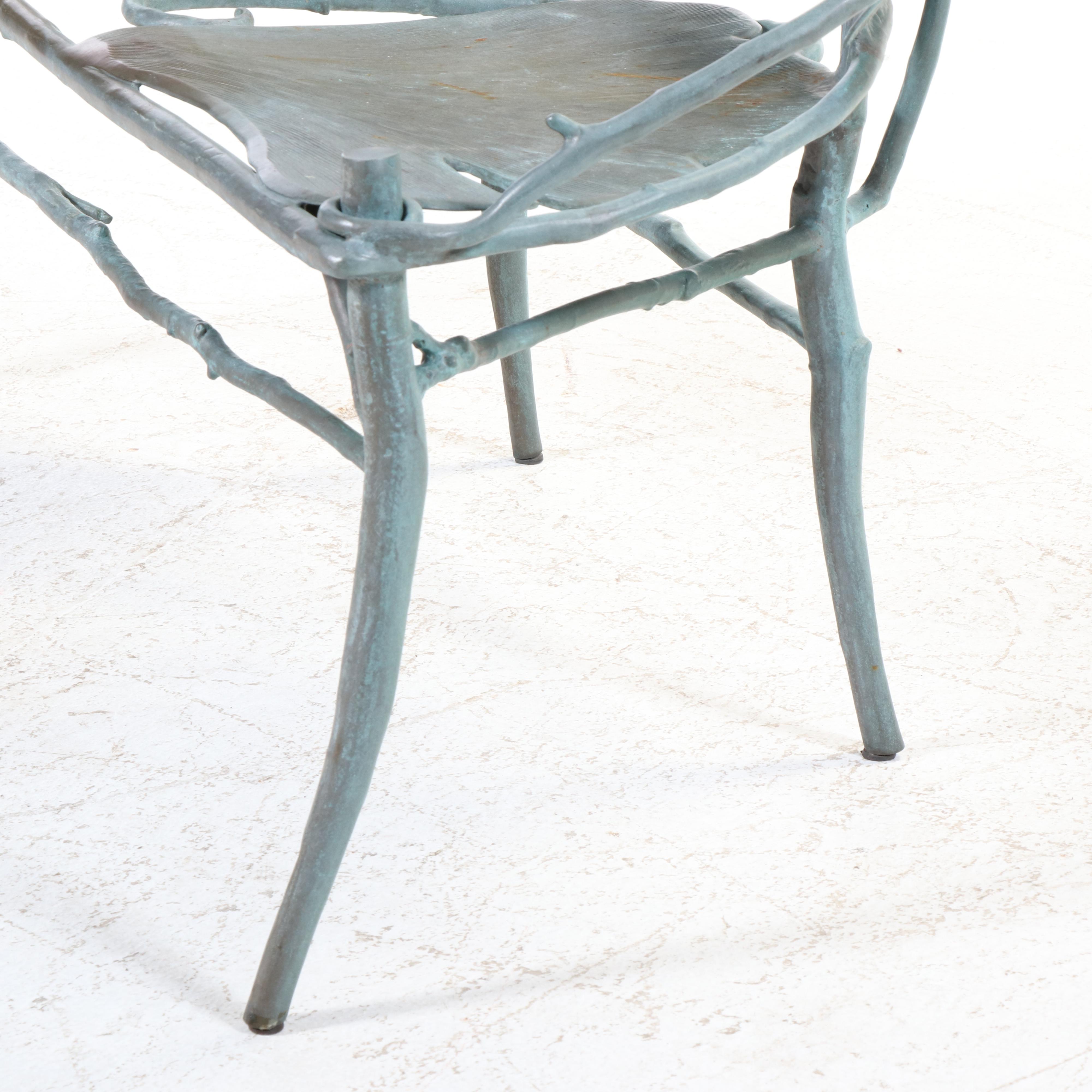 Claude Lalanne Limited Edition Cast Bronze "Banquette Ginkgo" Bench,  2001