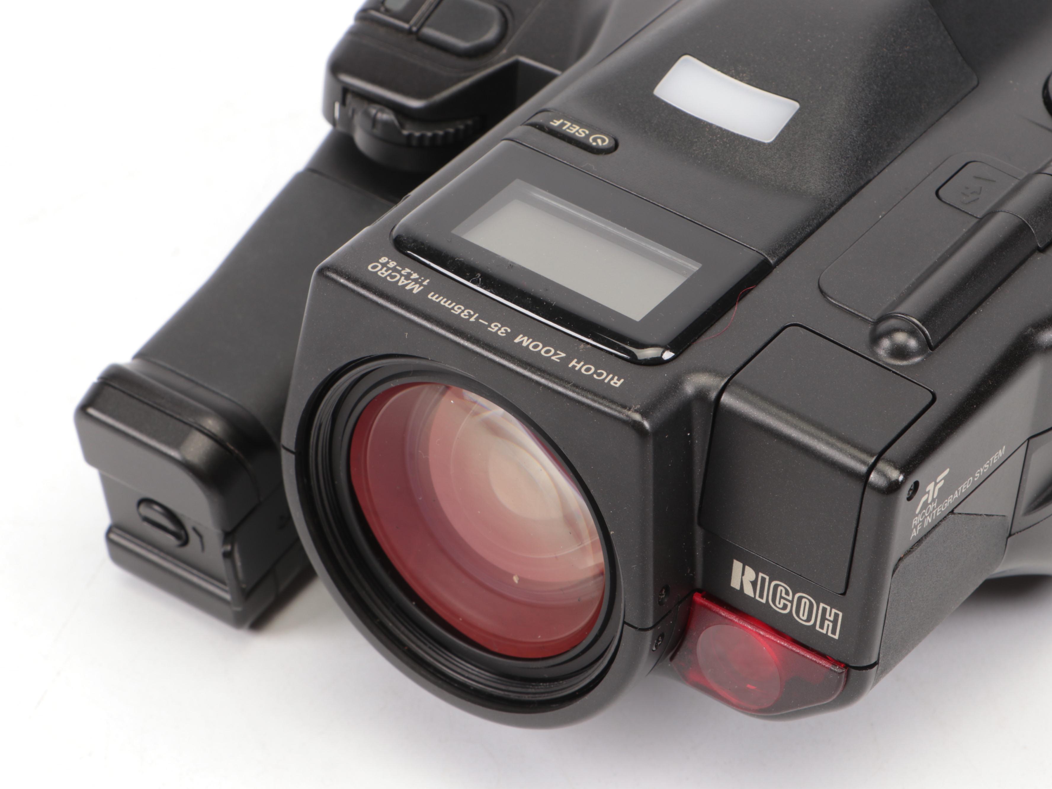 Ricoh Mirai DB-5M Autofocus SLR Camera with Strap and Bag, 1980s