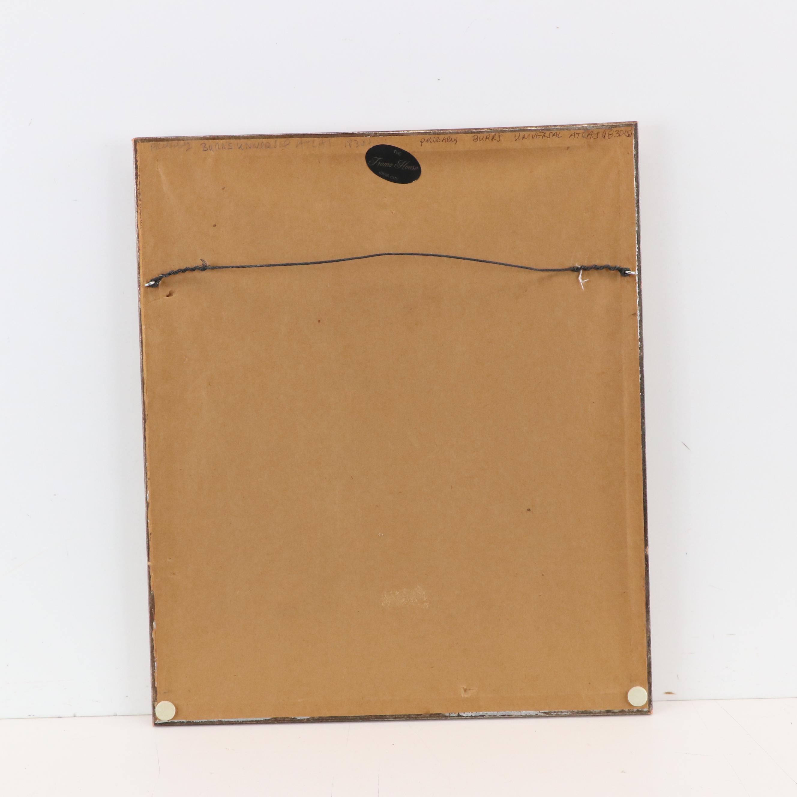 Hand-Colored Engraving Map "Western Hemisphere"