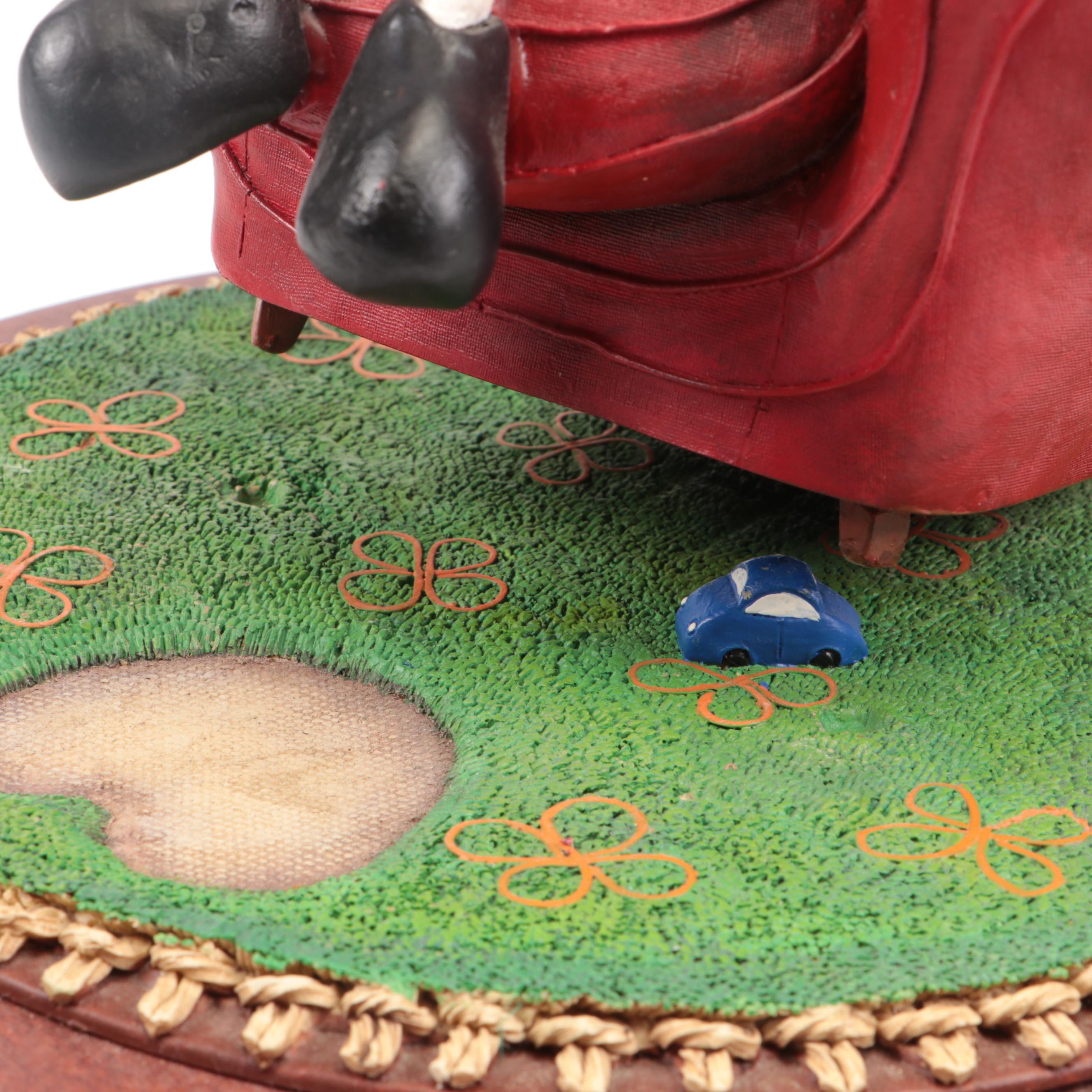 MacKenzie Thorpe Resin Sculpture "Love Seated"