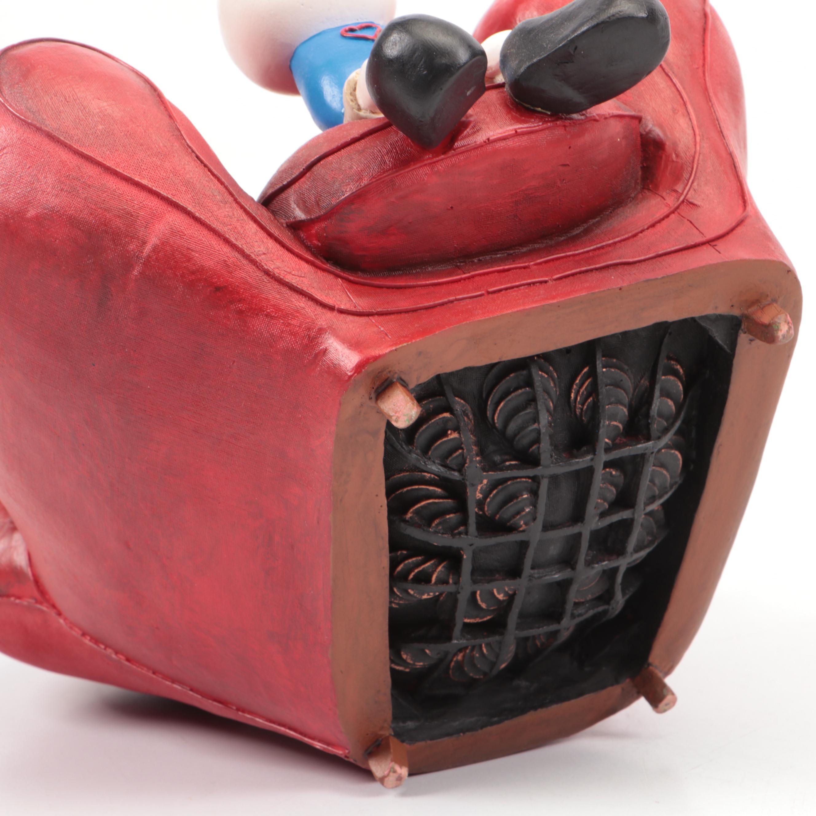 MacKenzie Thorpe Resin Sculpture "Love Seated"