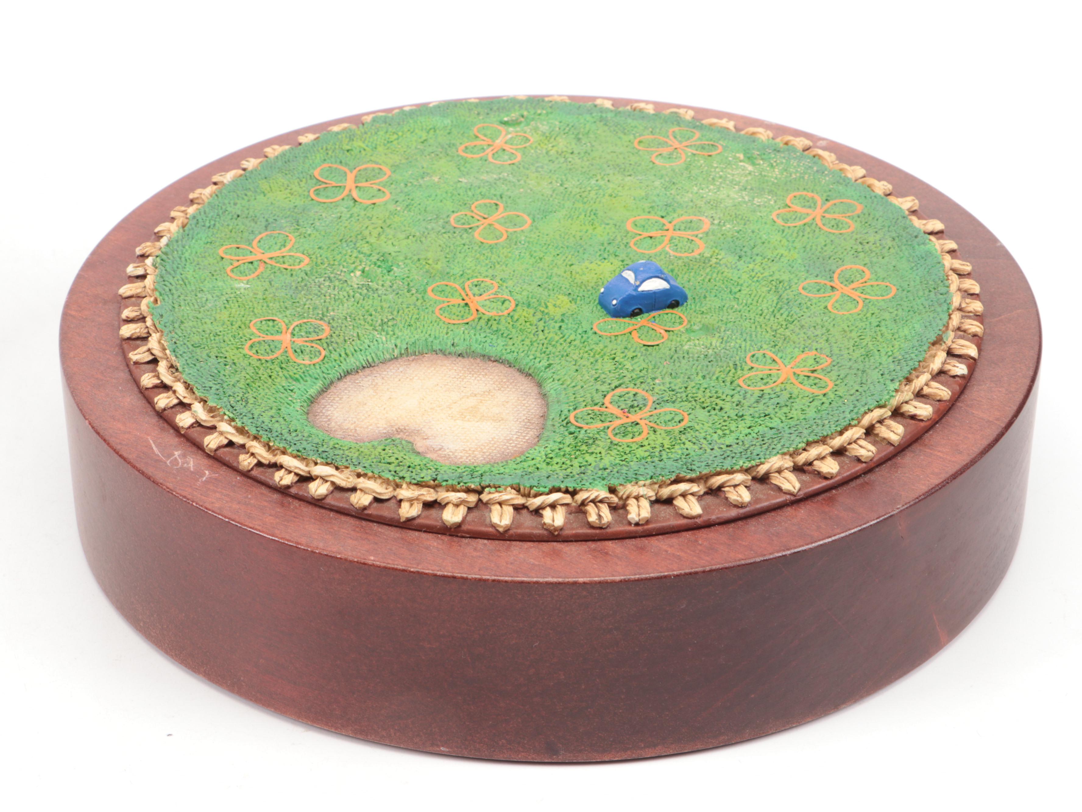 MacKenzie Thorpe Resin Sculpture "Love Seated"