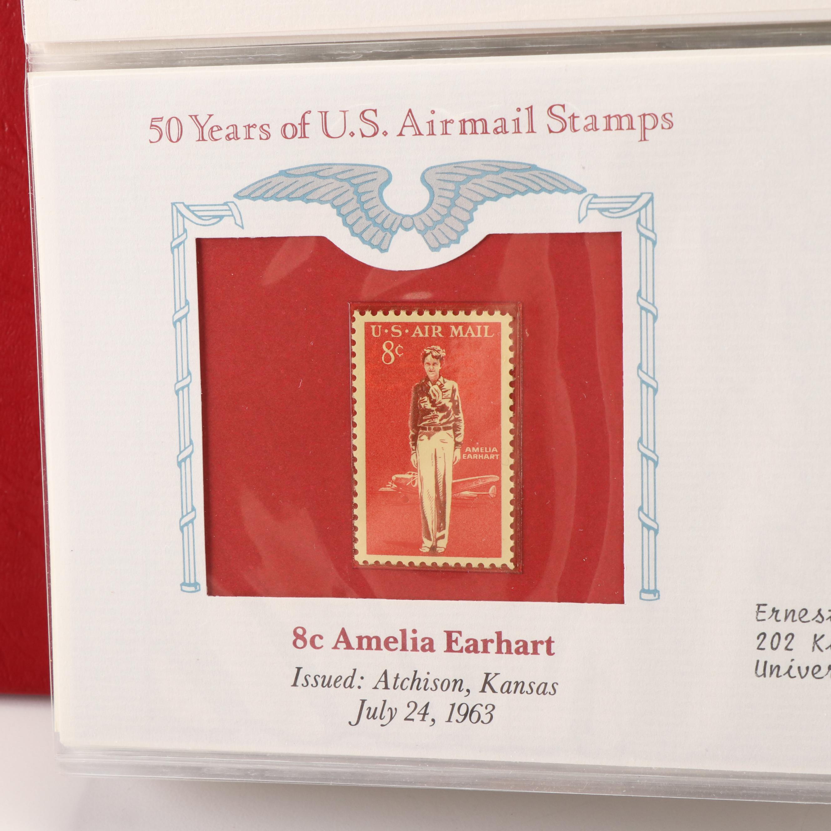 "50 Years Of U.S. Airmail Stamps" Postage Stamp Album