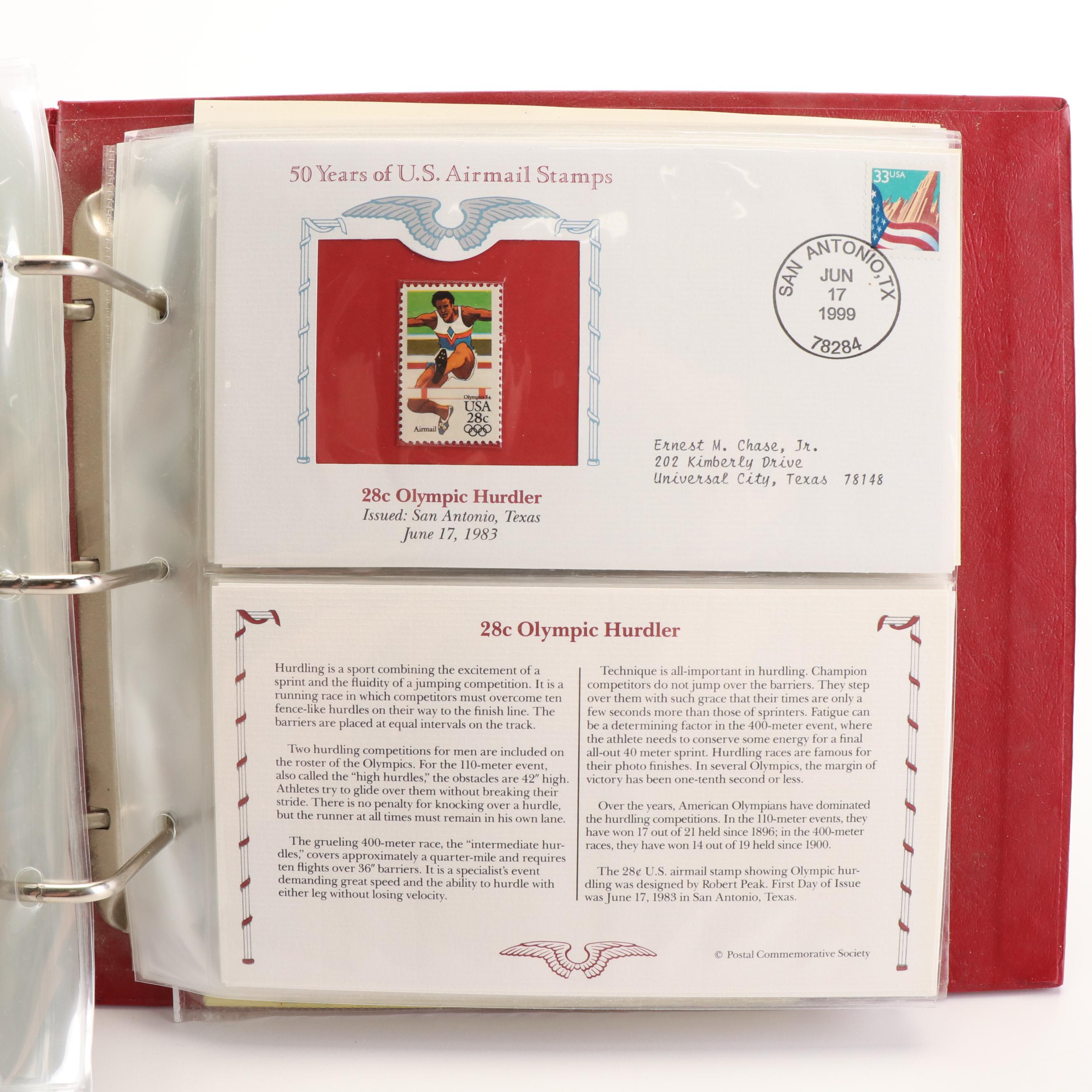 "50 Years Of U.S. Airmail Stamps" Postage Stamp Album