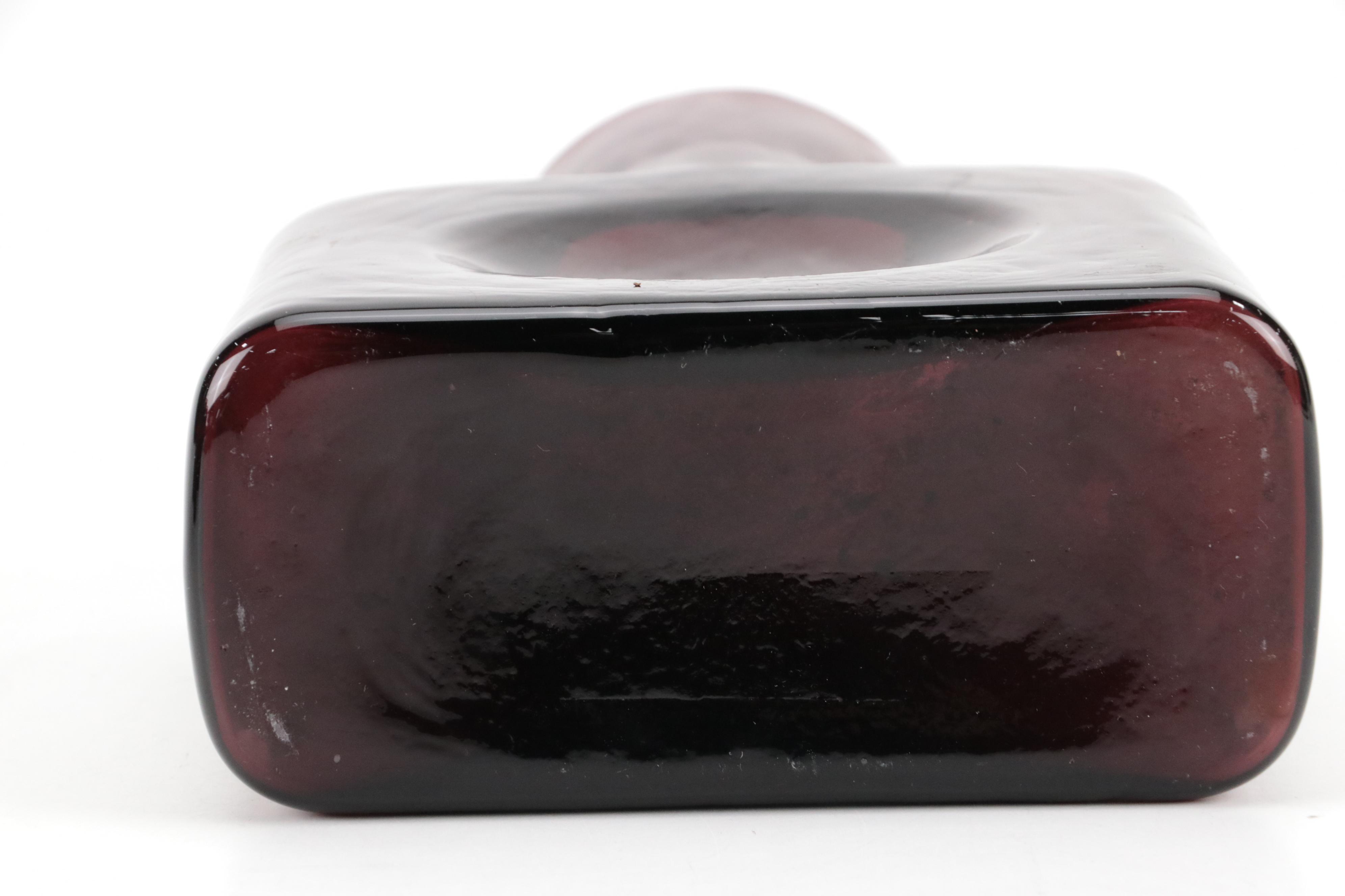 Cambridge Glass "Harlequin Amethyst" Flat Tumblers with Blenko Glass Pitcher