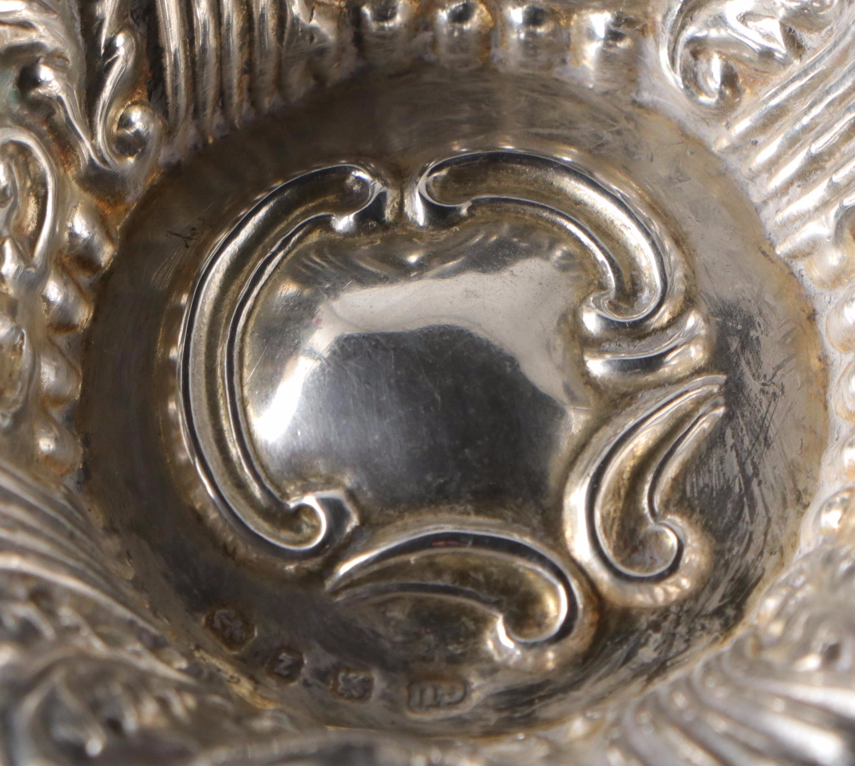 English Mappin & Web Sterling Silver Reticulated Dish with Other Sterling Dishes
