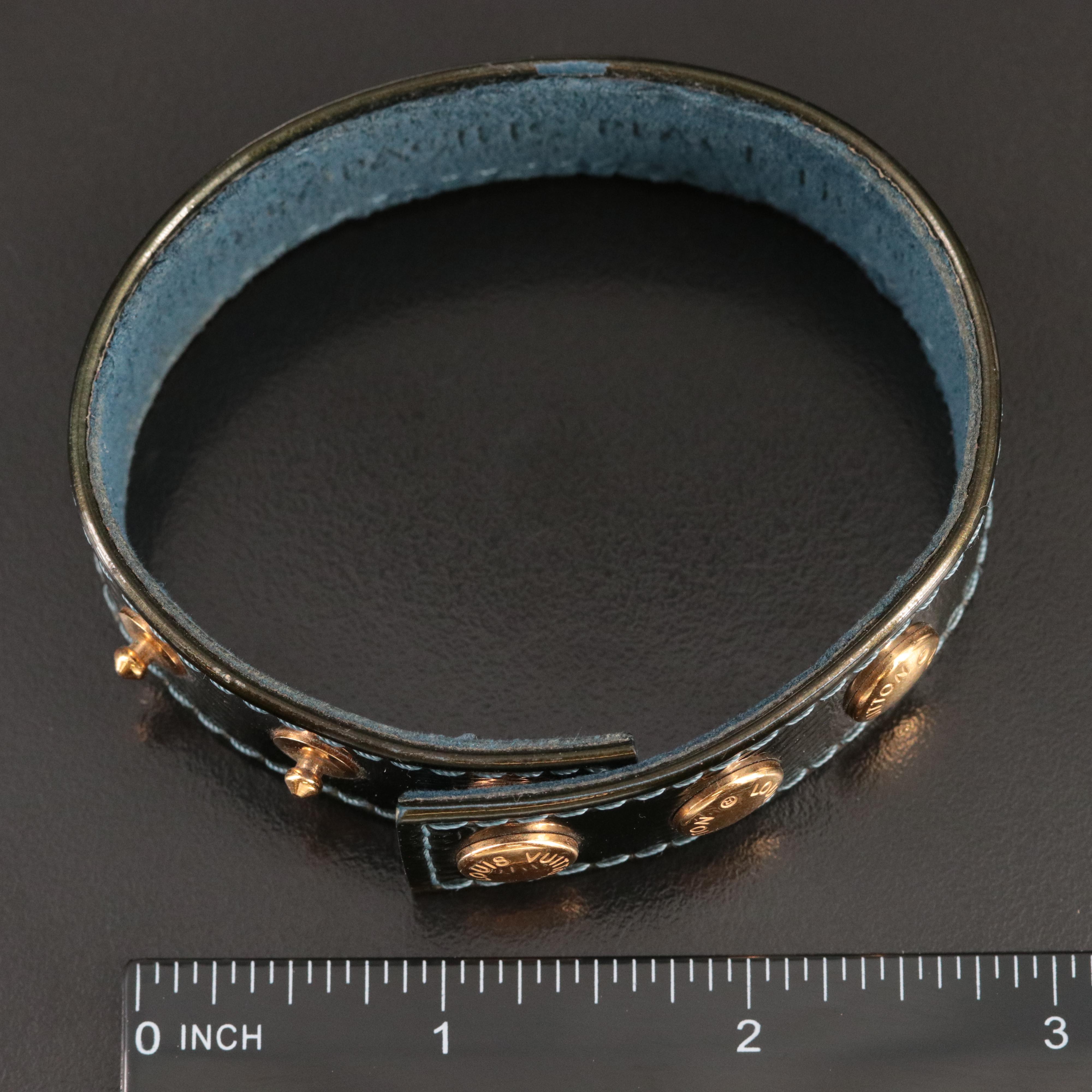 Louis Vuitton Damier Green Patent Leather Bracelet