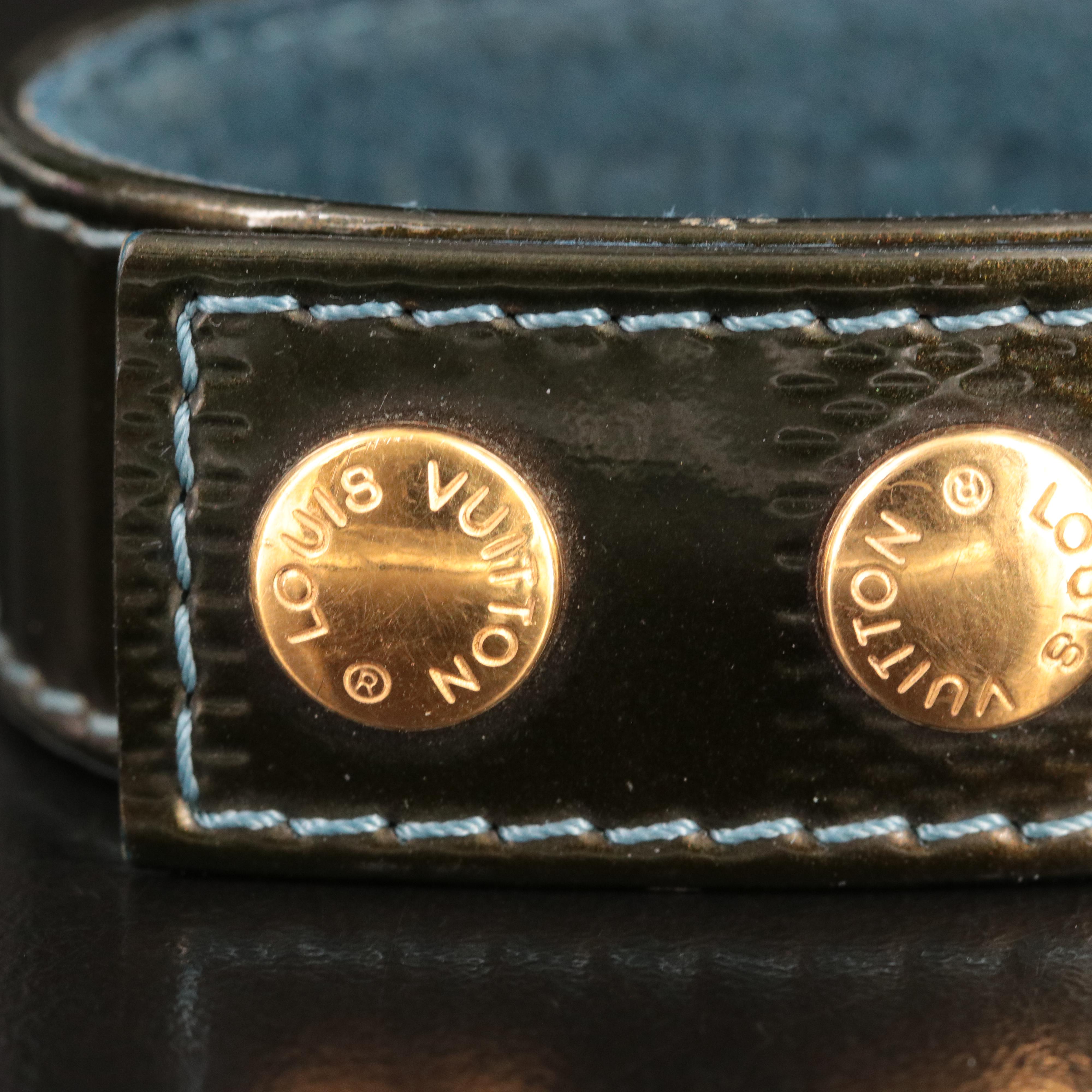 Louis Vuitton Damier Green Patent Leather Bracelet