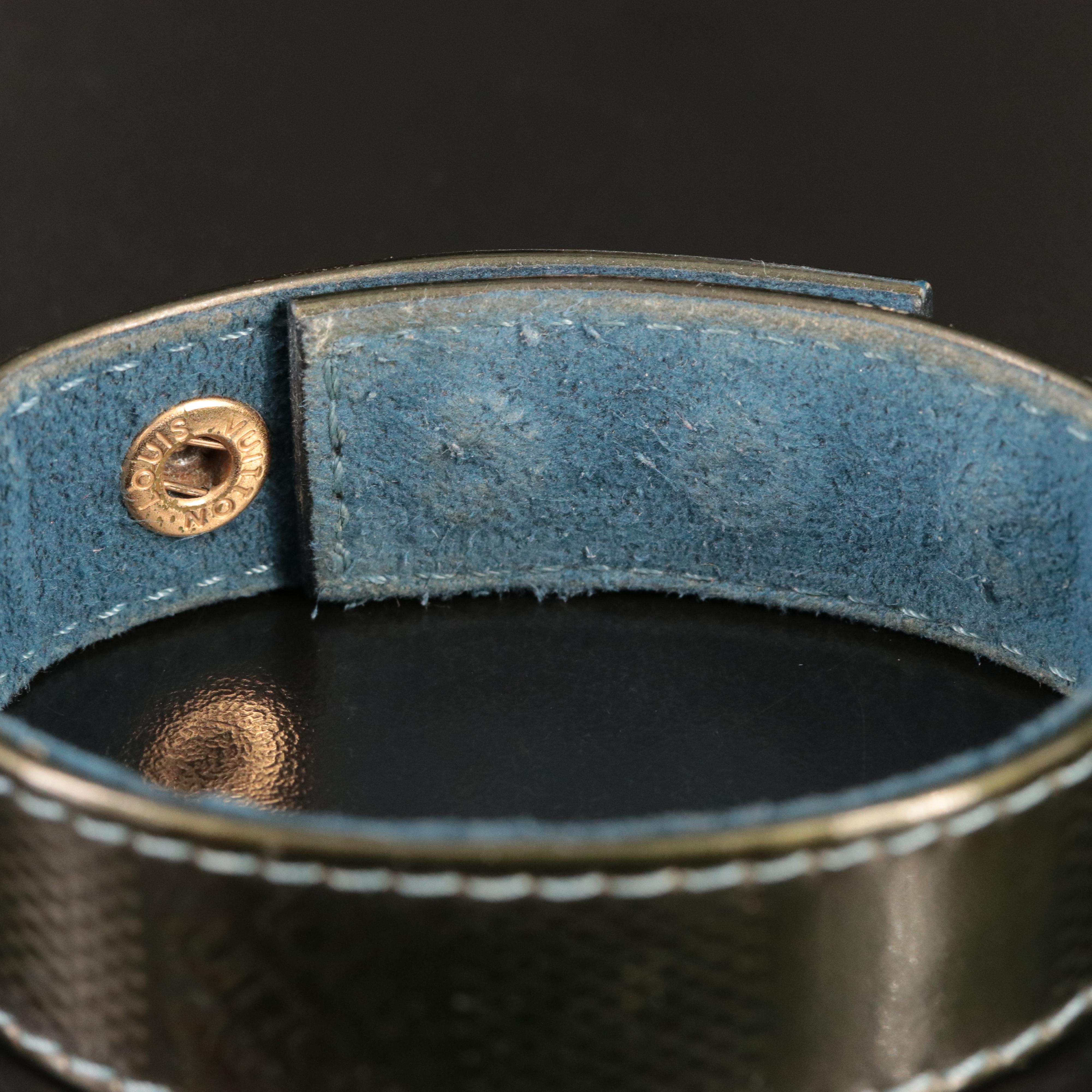 Louis Vuitton Damier Green Patent Leather Bracelet