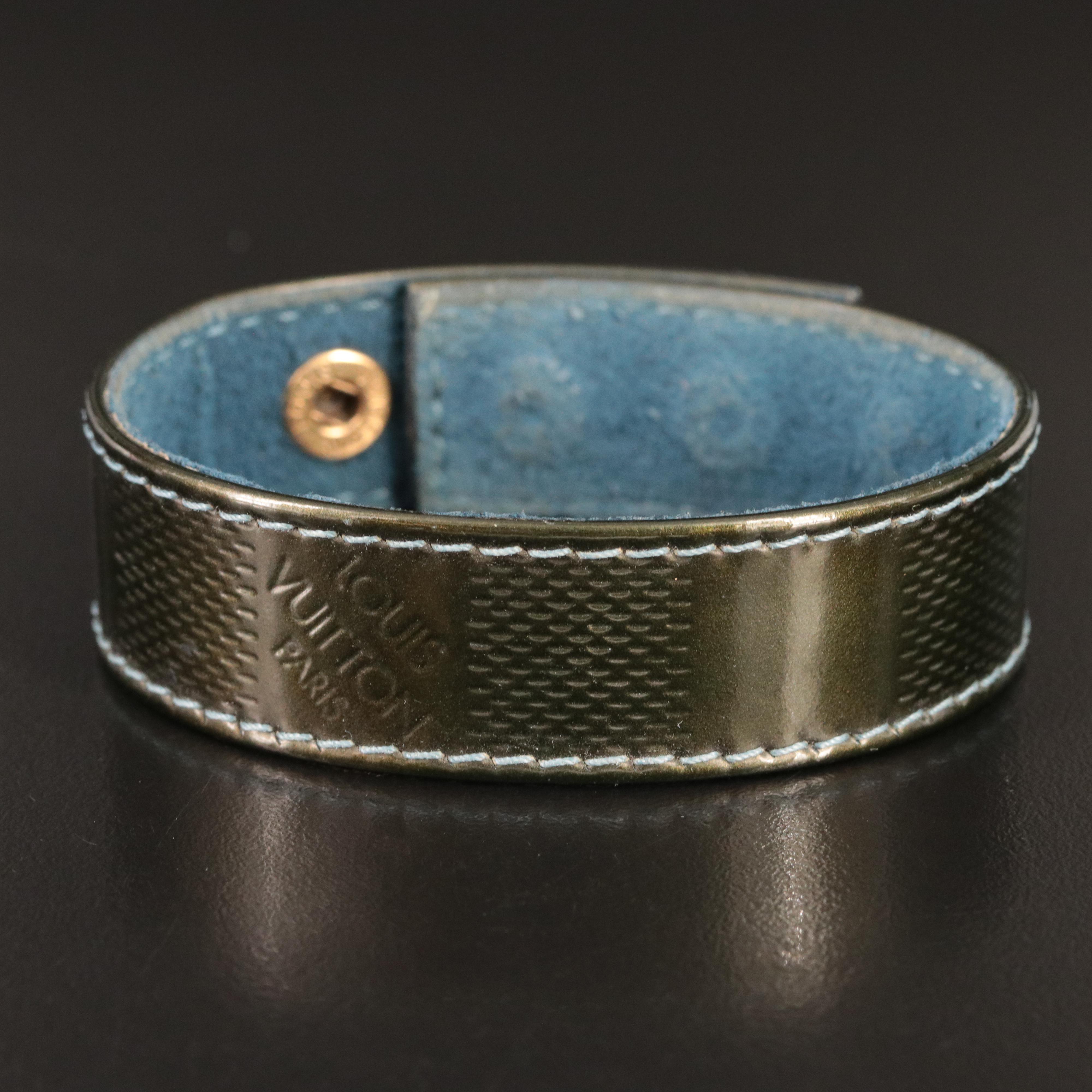 Louis Vuitton Damier Green Patent Leather Bracelet