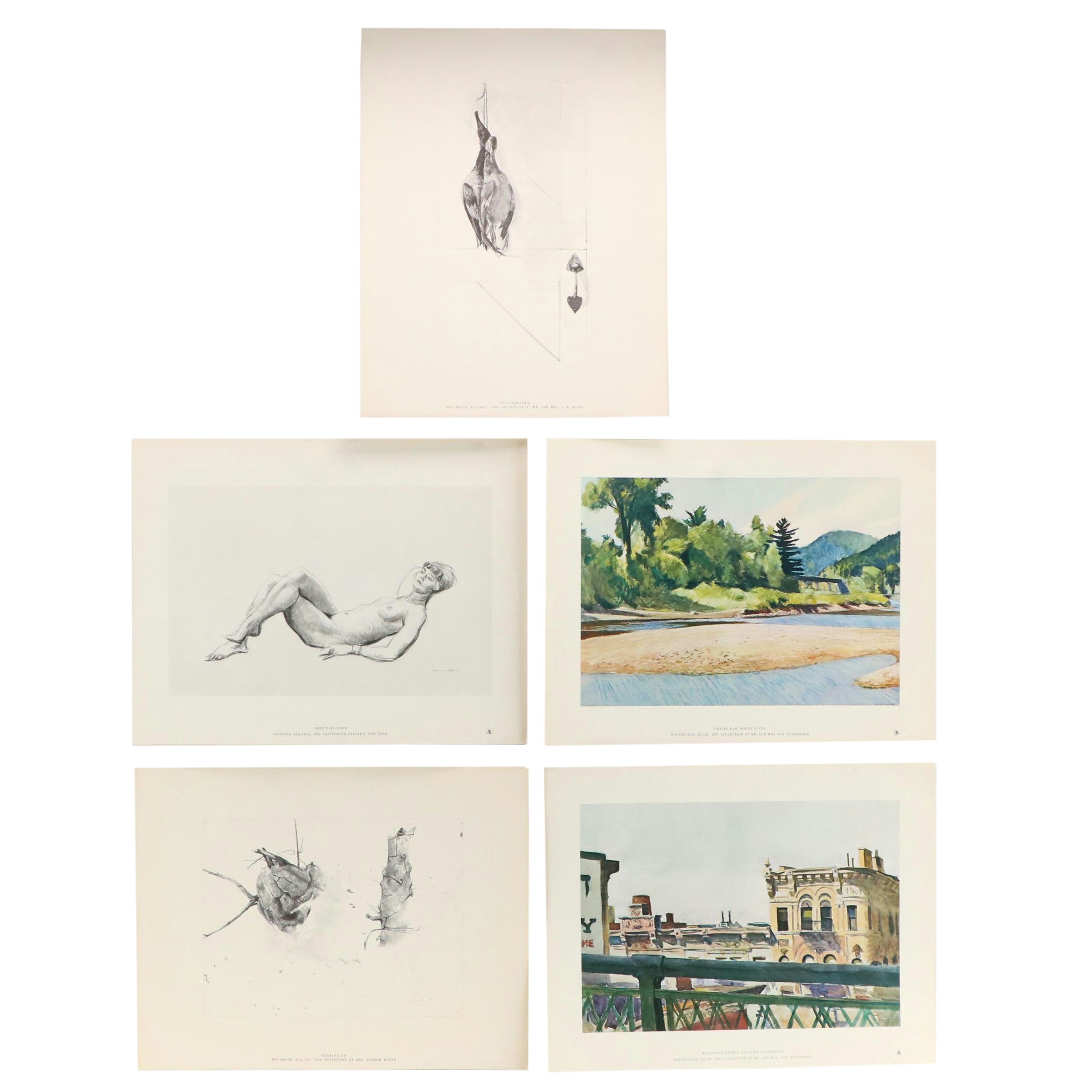 Edward Hopper Reproduction Folio "A Silent World: Watercolors and Drawings"