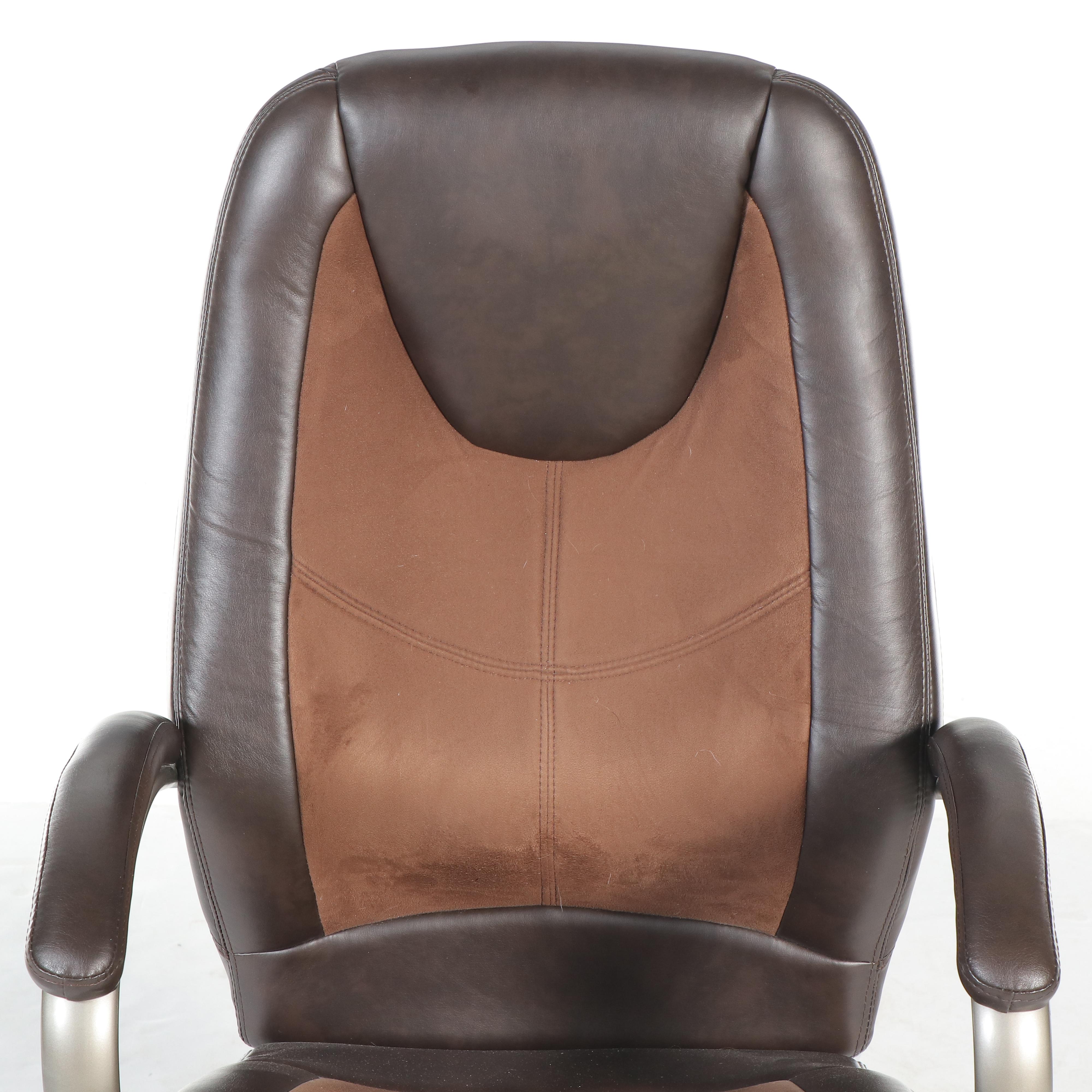 Z-Line Black and Brown Leatherette Office Chair