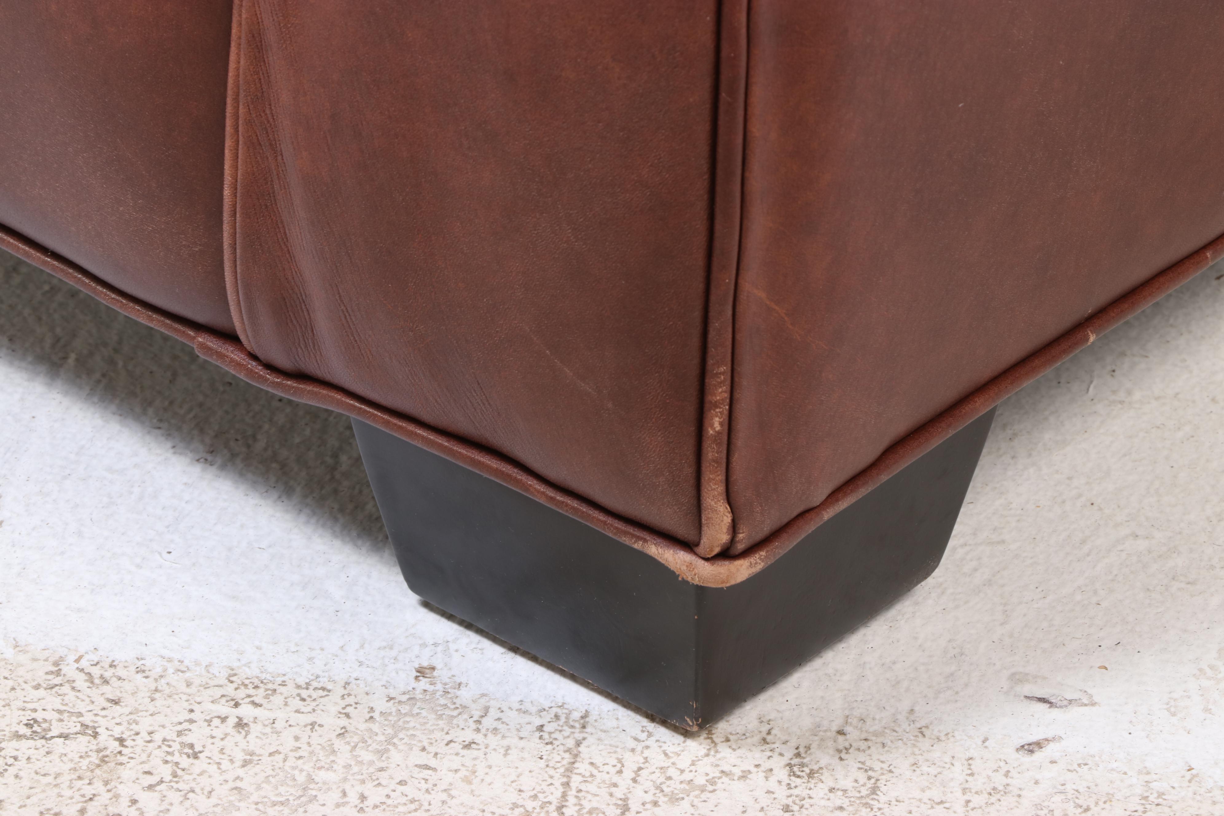 Arhaus Furniture Leather Sectional Sofa