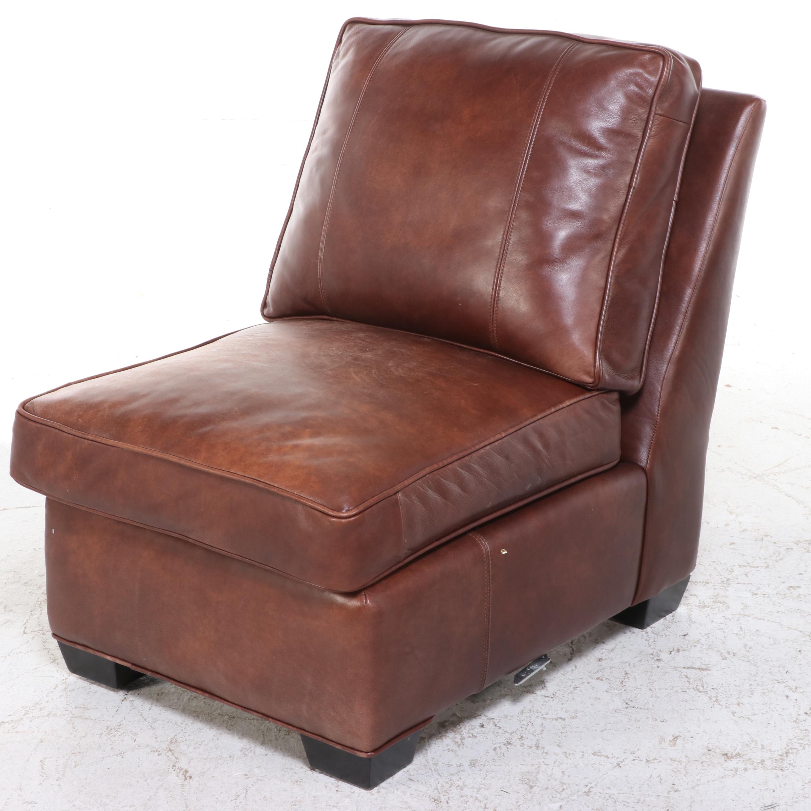 Arhaus Furniture Leather Sectional Sofa