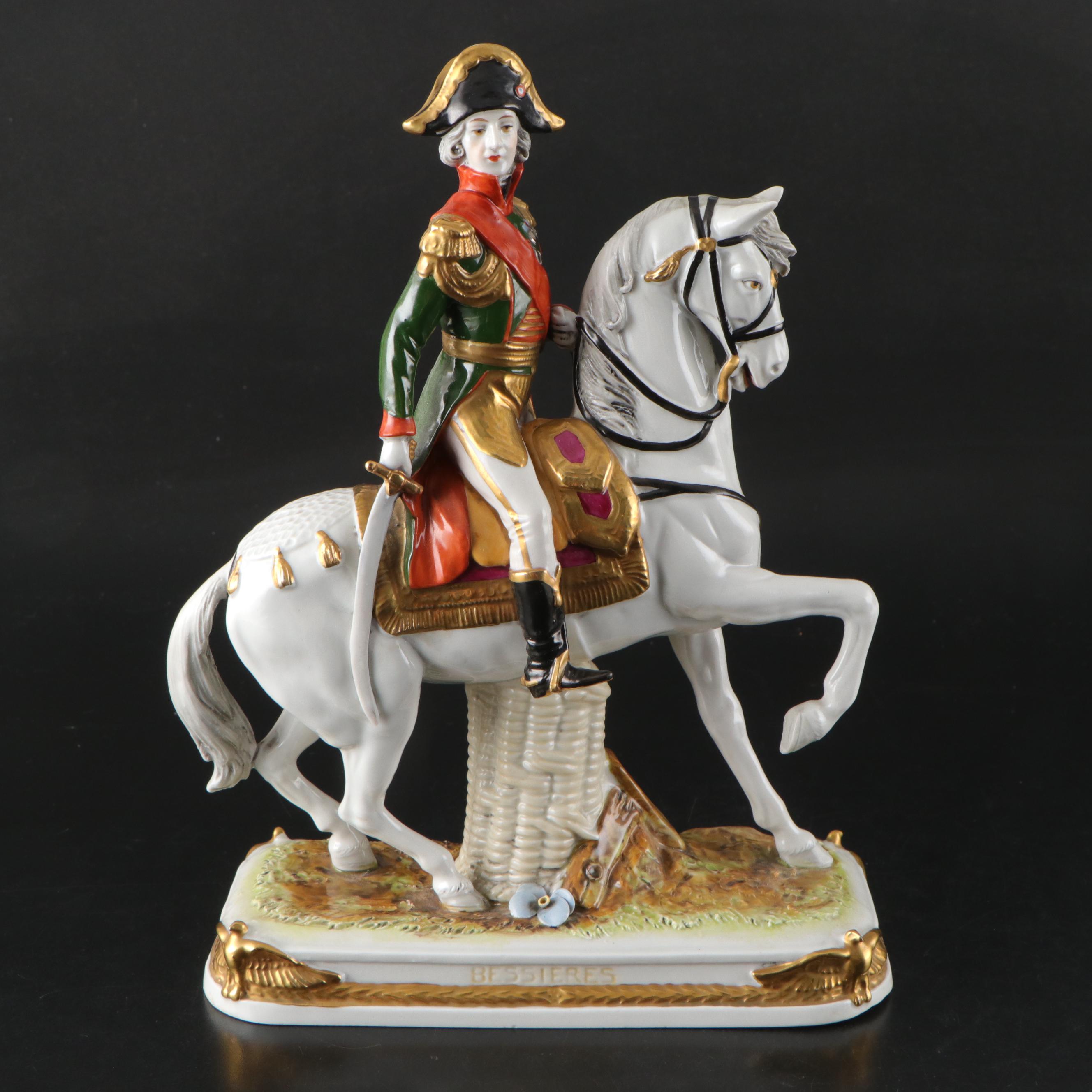 Scheibe-Alsbach German Porcelain "Bessières" Figurine, 20th C.