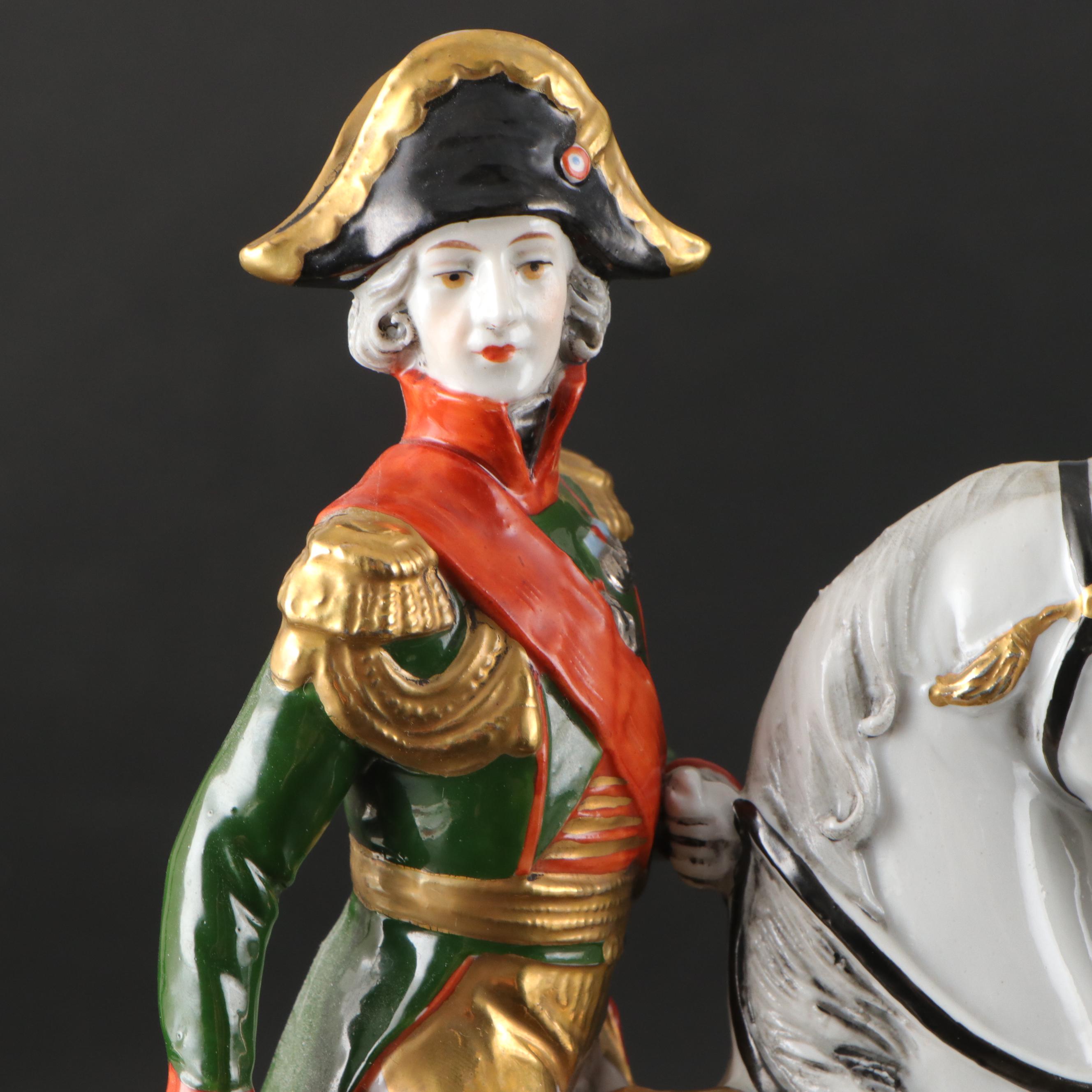 Scheibe-Alsbach German Porcelain "Bessières" Figurine, 20th C.