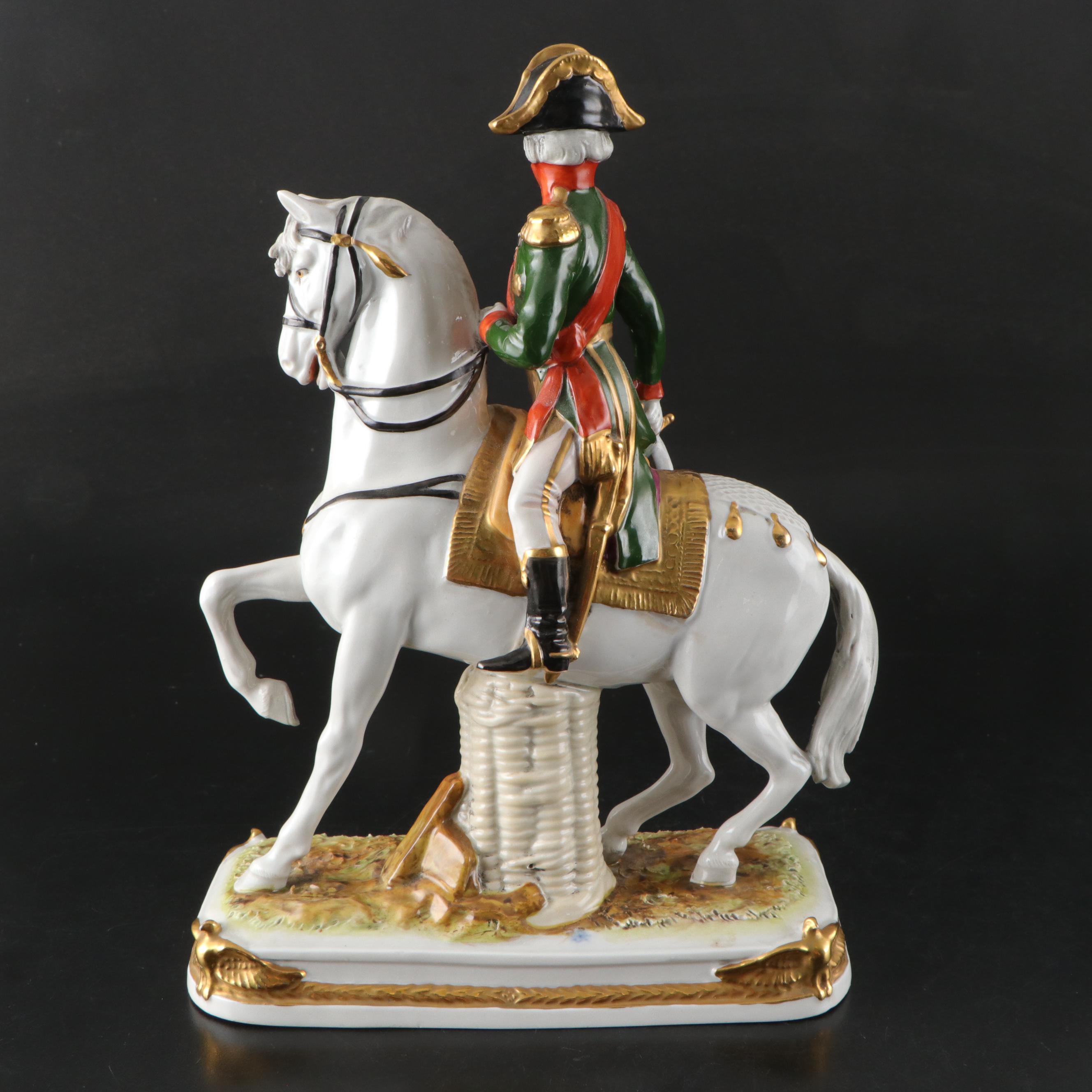 Scheibe-Alsbach German Porcelain "Bessières" Figurine, 20th C.