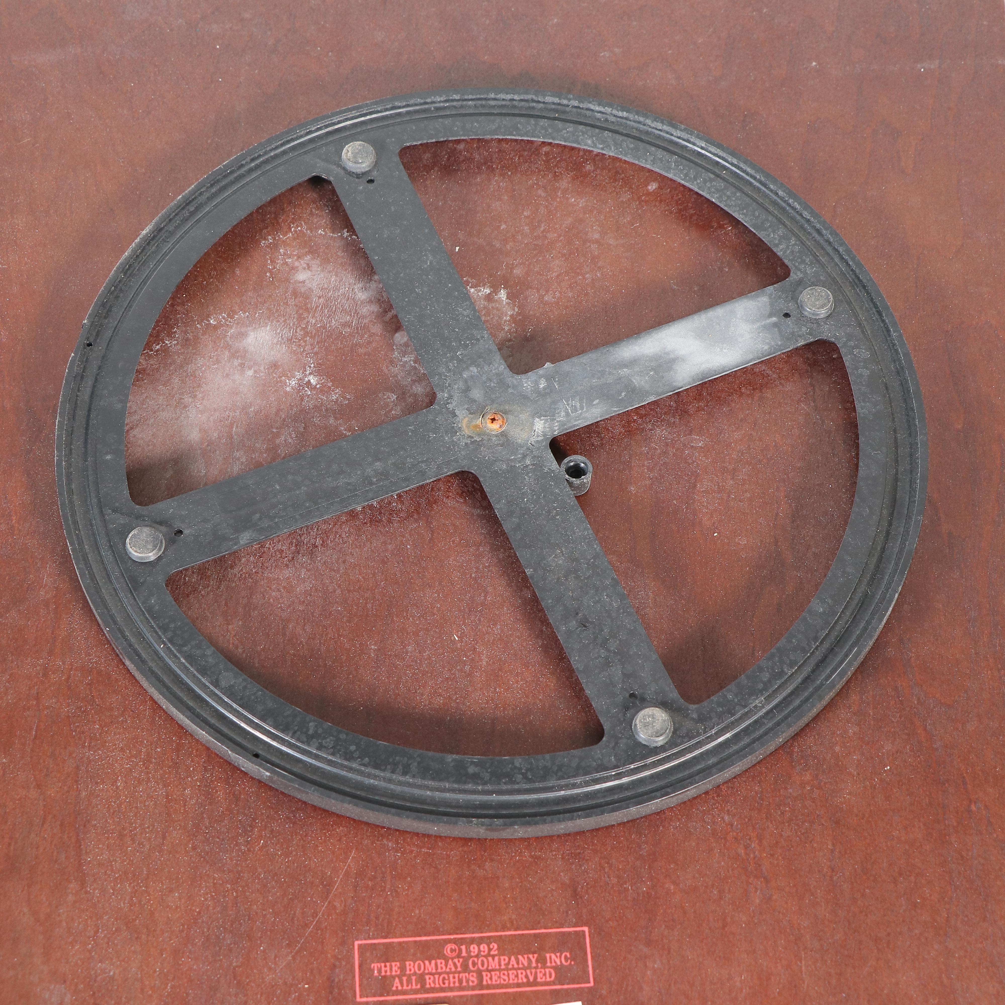 Bombay Queen Anne Style Mahogany Side Table, 1992