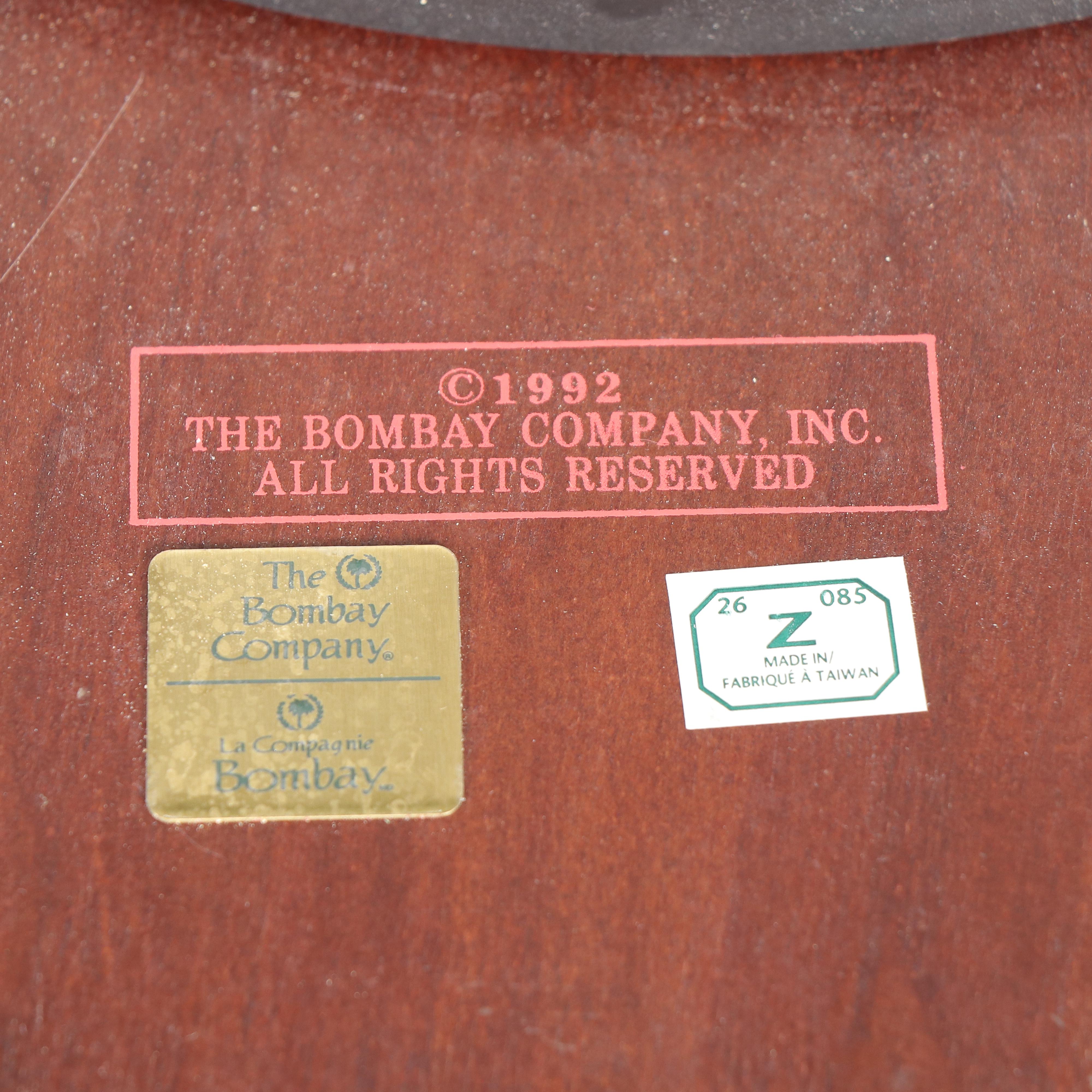 Bombay Queen Anne Style Mahogany Side Table, 1992