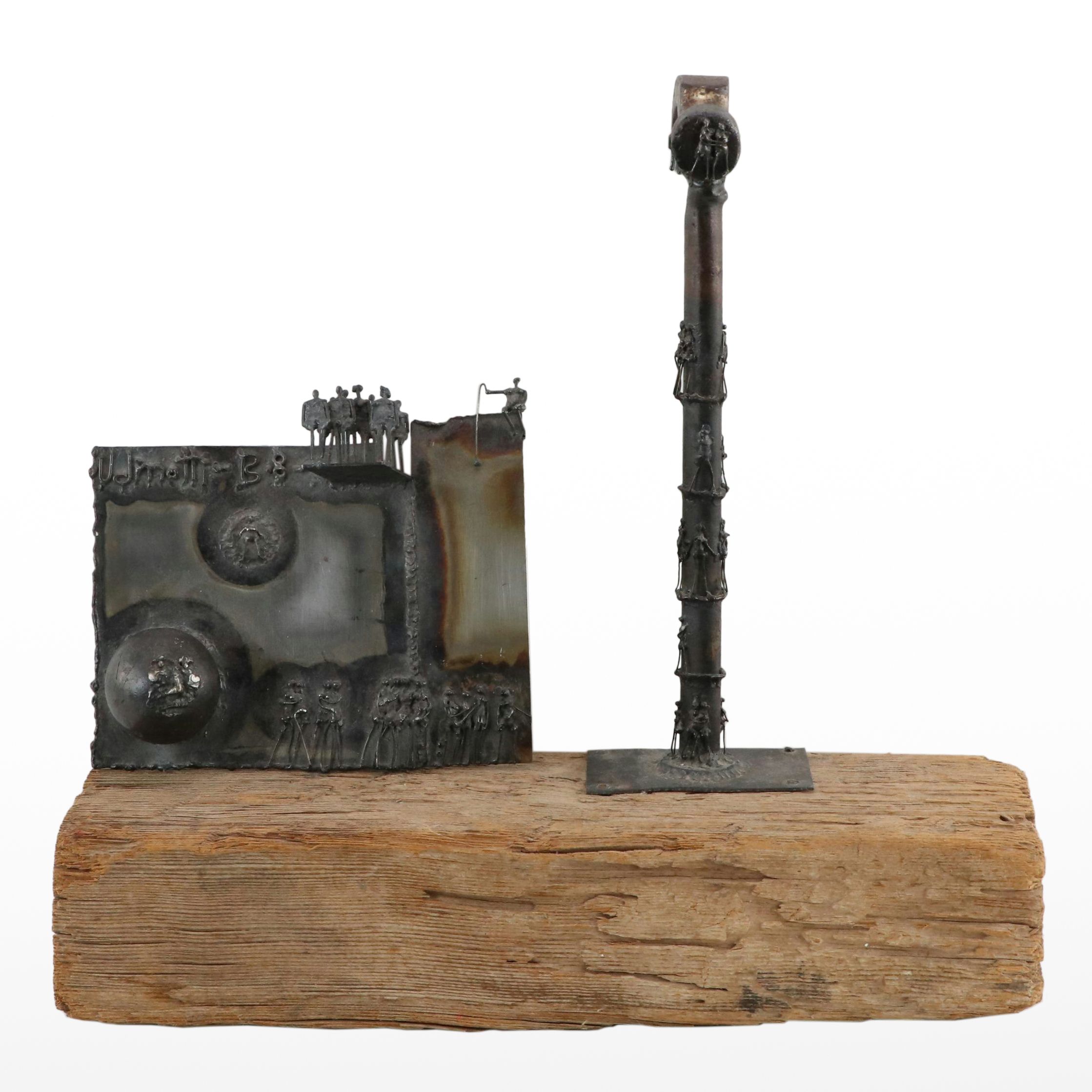 Agnese Udinotti Metal and Found Object Figurative Sculptures