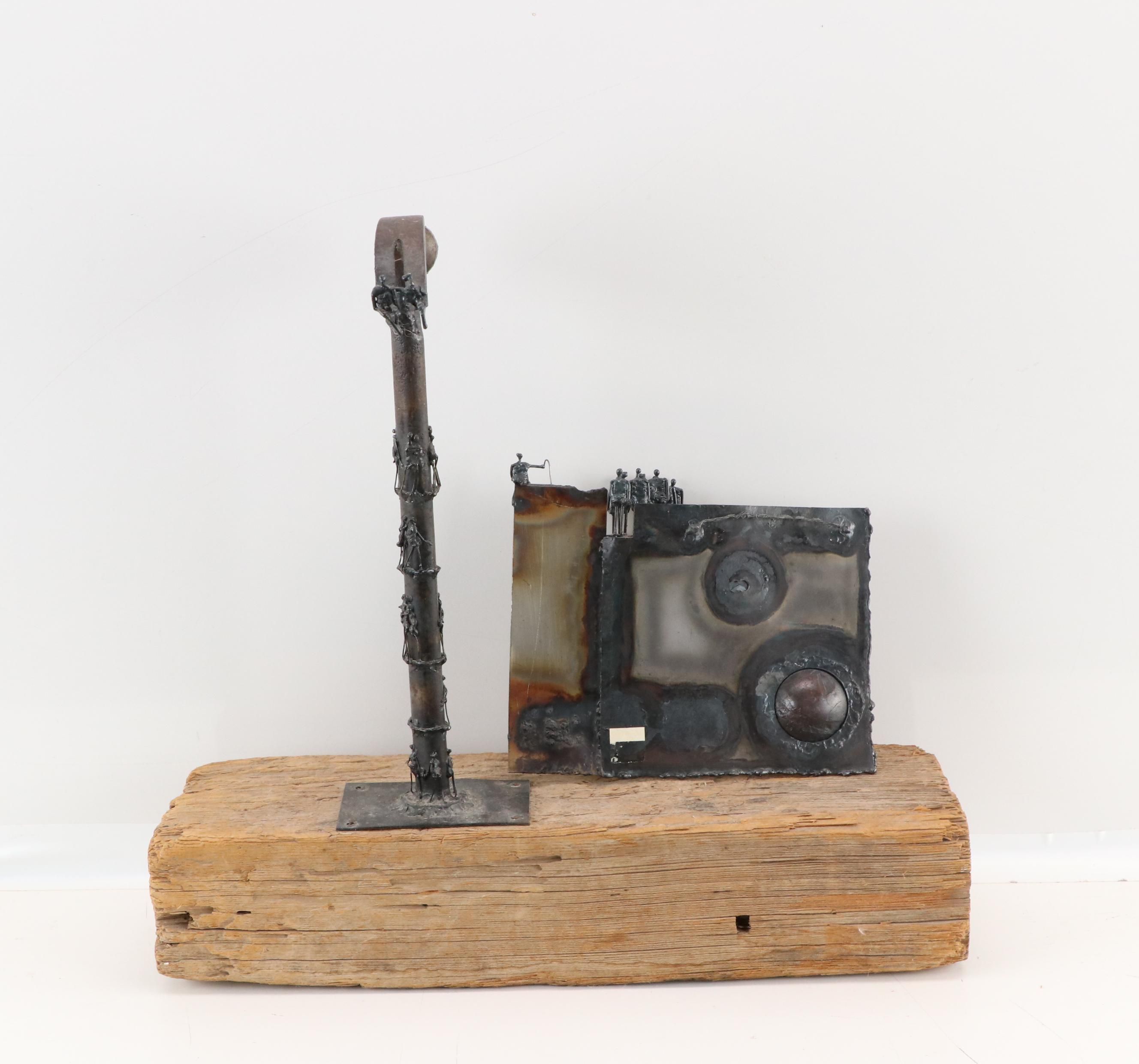 Agnese Udinotti Metal and Found Object Figurative Sculptures