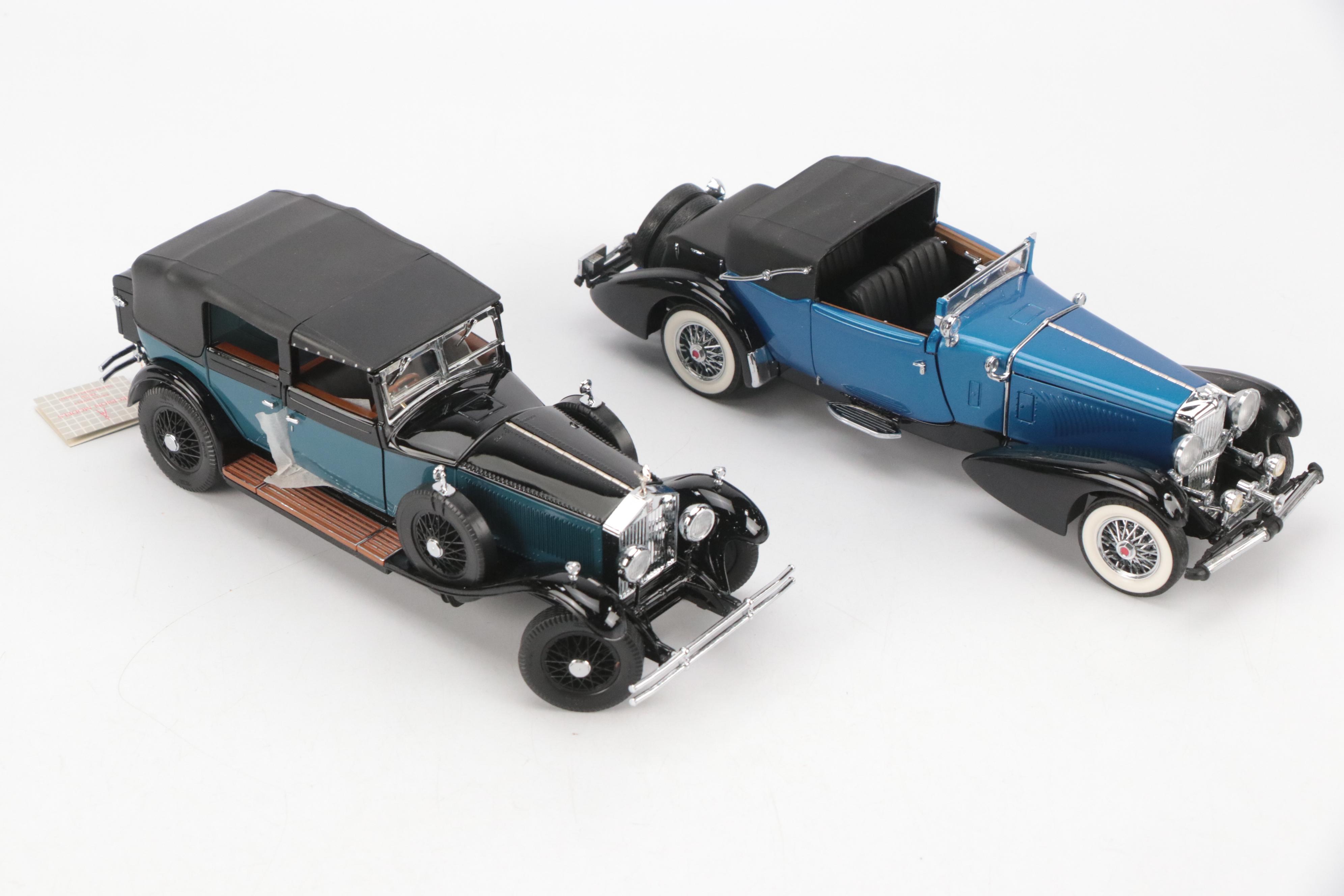 Duesenberg SJ, Rolls-Royce Phantom and Other Diecast Model Cars
