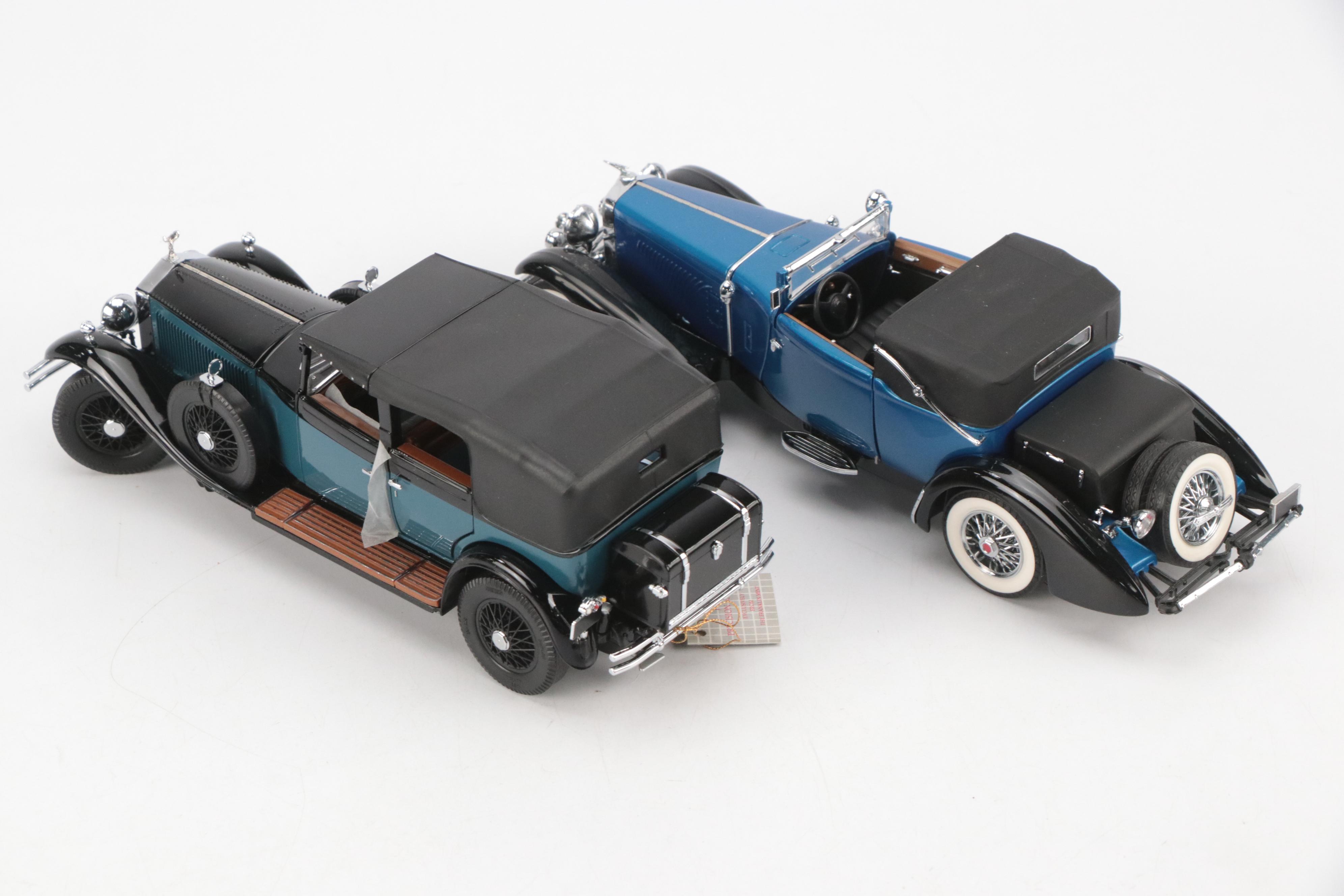 Duesenberg SJ, Rolls-Royce Phantom and Other Diecast Model Cars