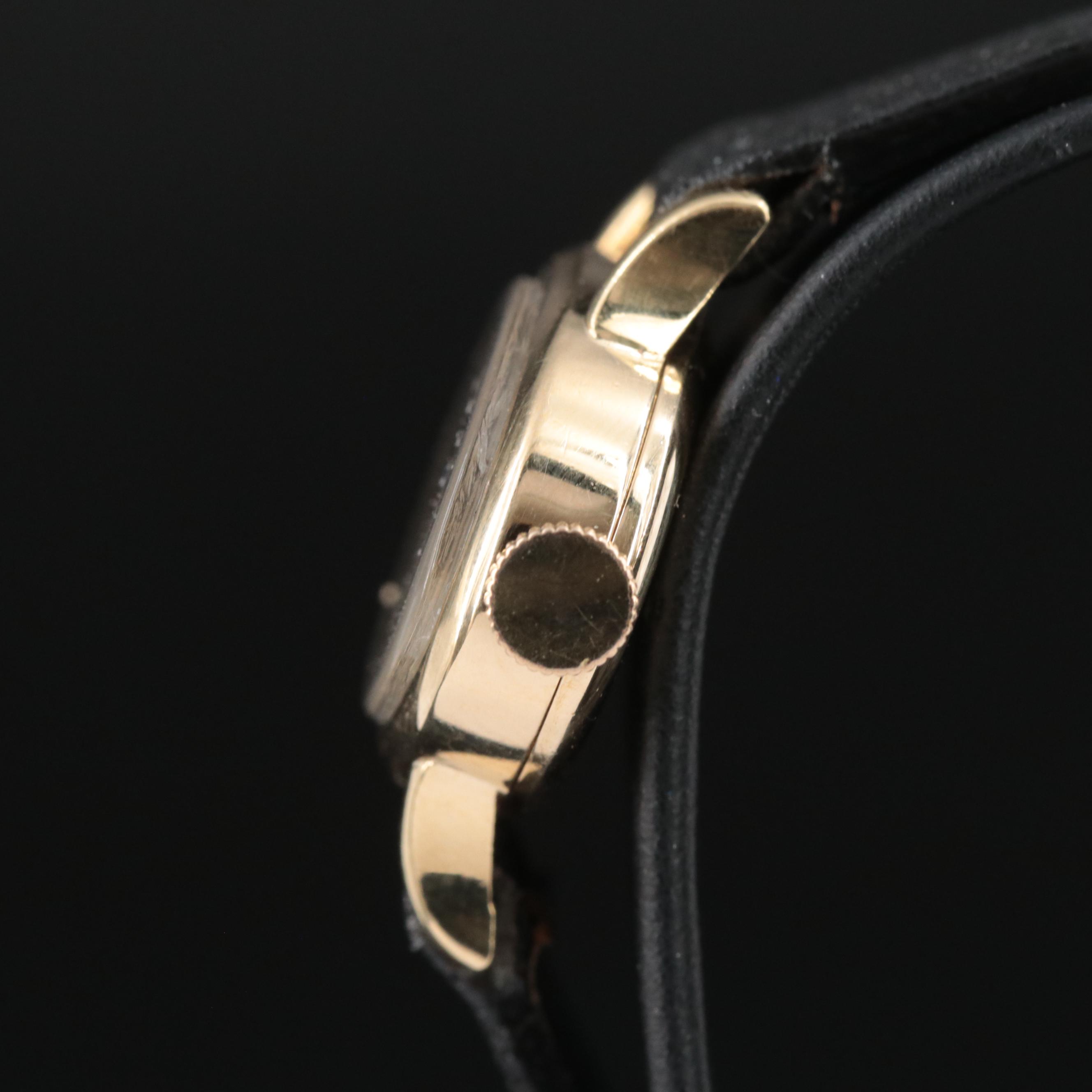 Vintage 18K Bucherer Swiss Stem Wind Watch